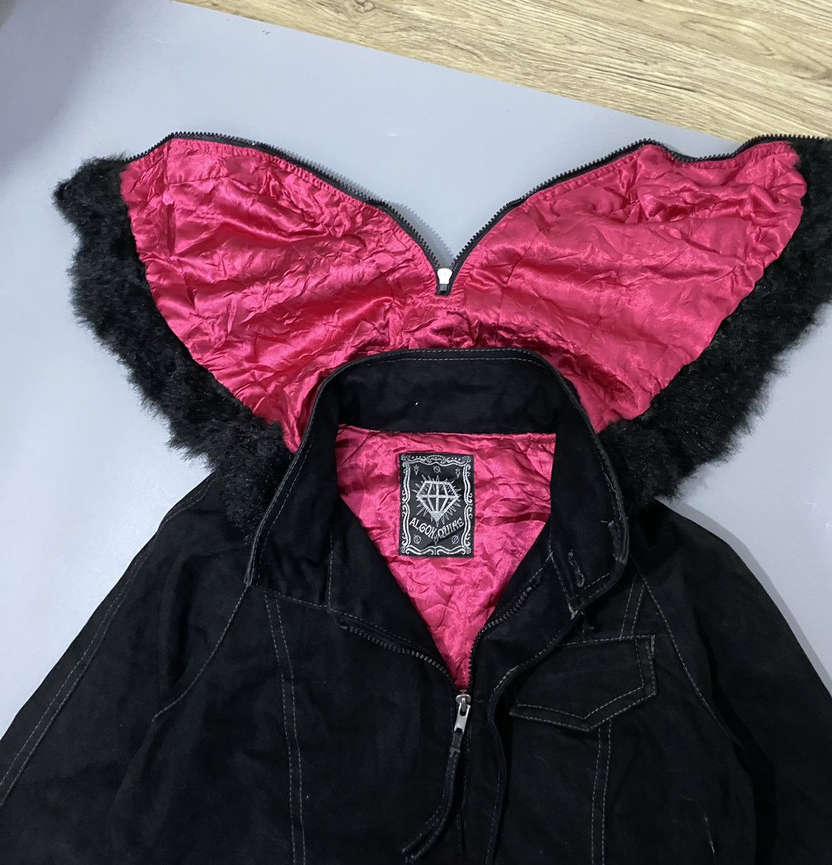 14th Addiction × If Six Was Nine × Le Grande Bleu (L.G.B.) 💥Japan💥Algonquins Fur Denim Jacket Size US M / EU 48-50 / 2 - 9 Thumbnail