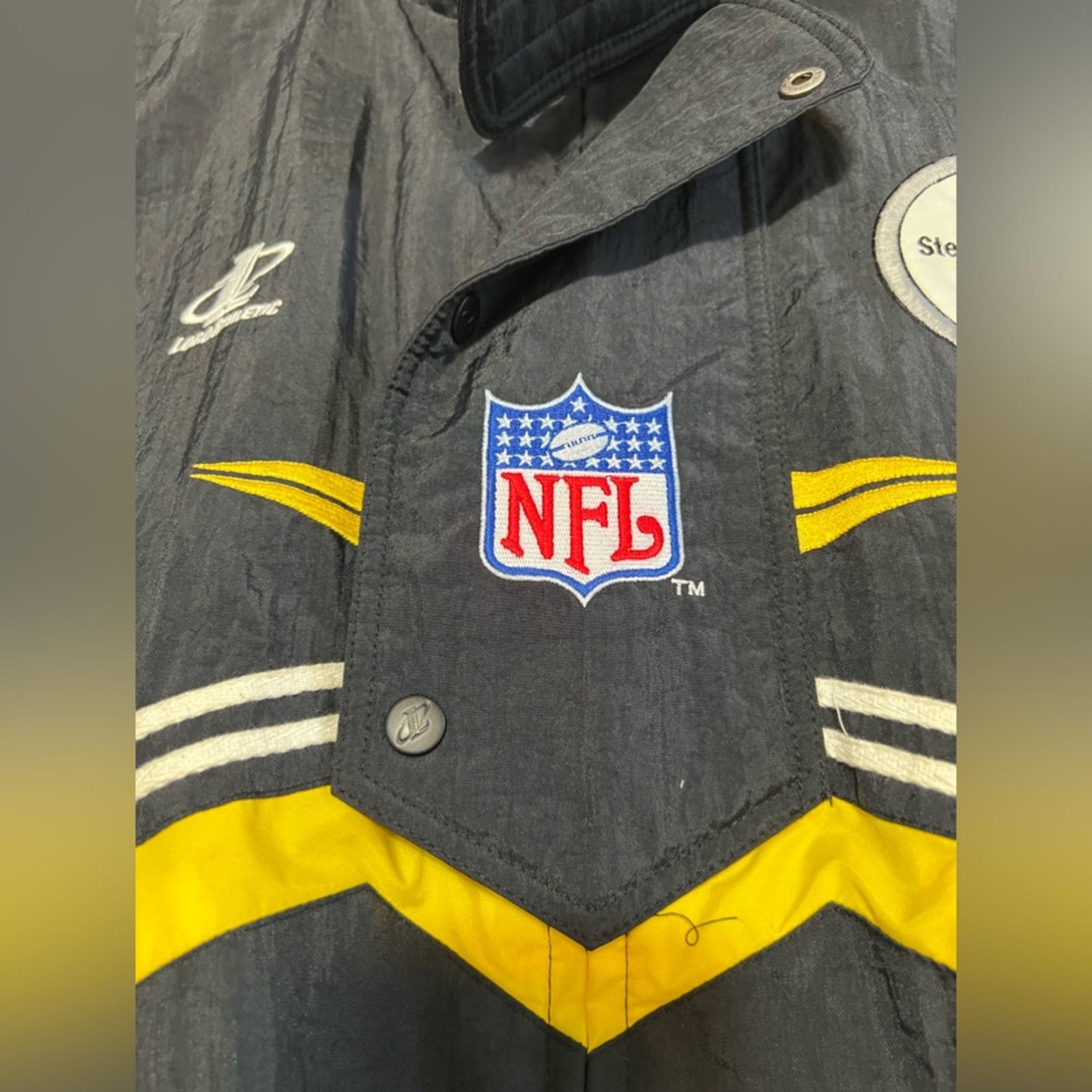 Logo Athletic Vintage NFL Pro Line Steelers Logo Athletic Jacket FULL ZIP Size US XL / EU 56 / 4 - 6 Thumbnail