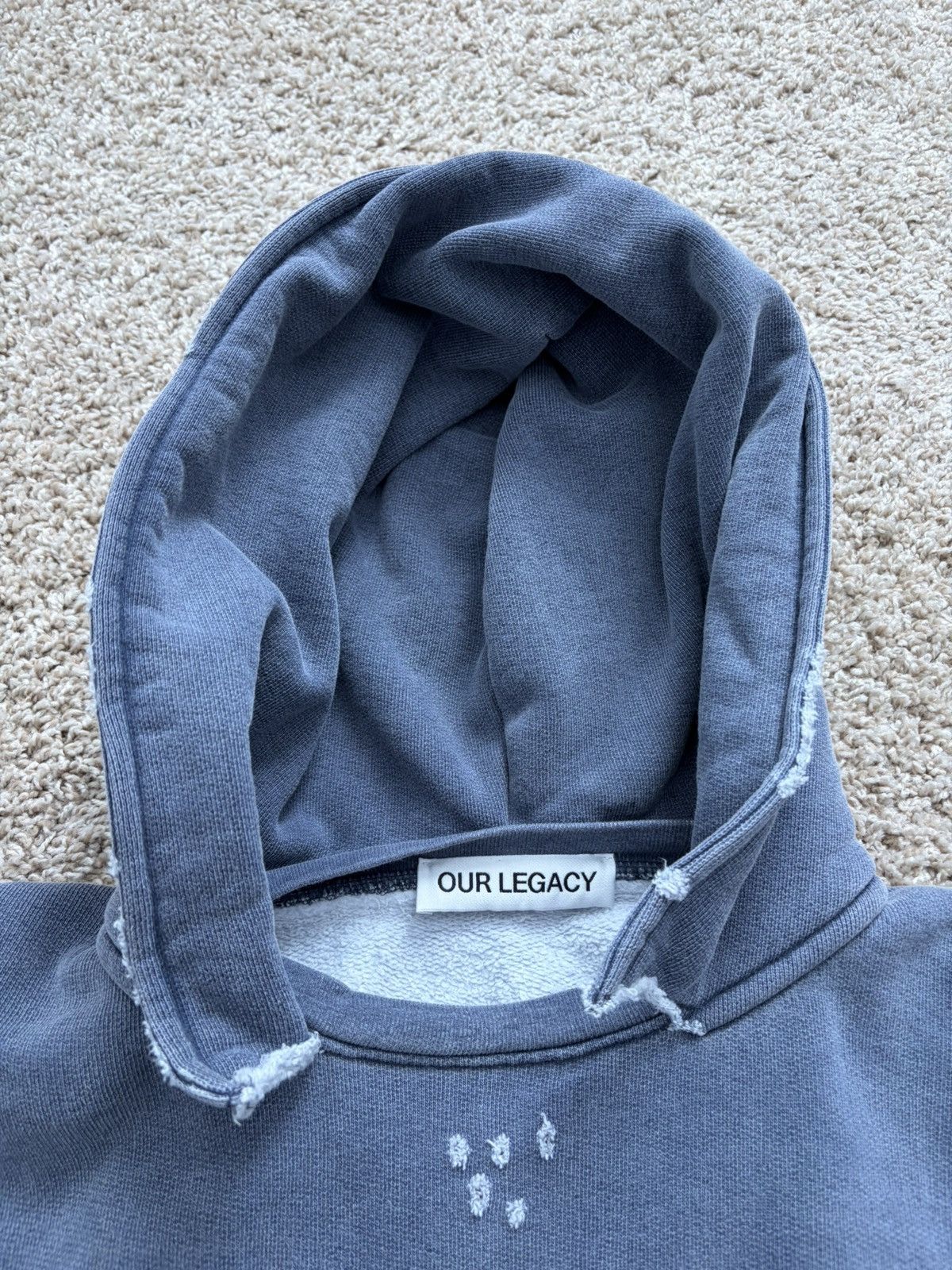 Our Legacy Our Legacy Relic Hoodie Blue 1000 Points Print Size US S / EU 44-46 / 1 - 3 Thumbnail