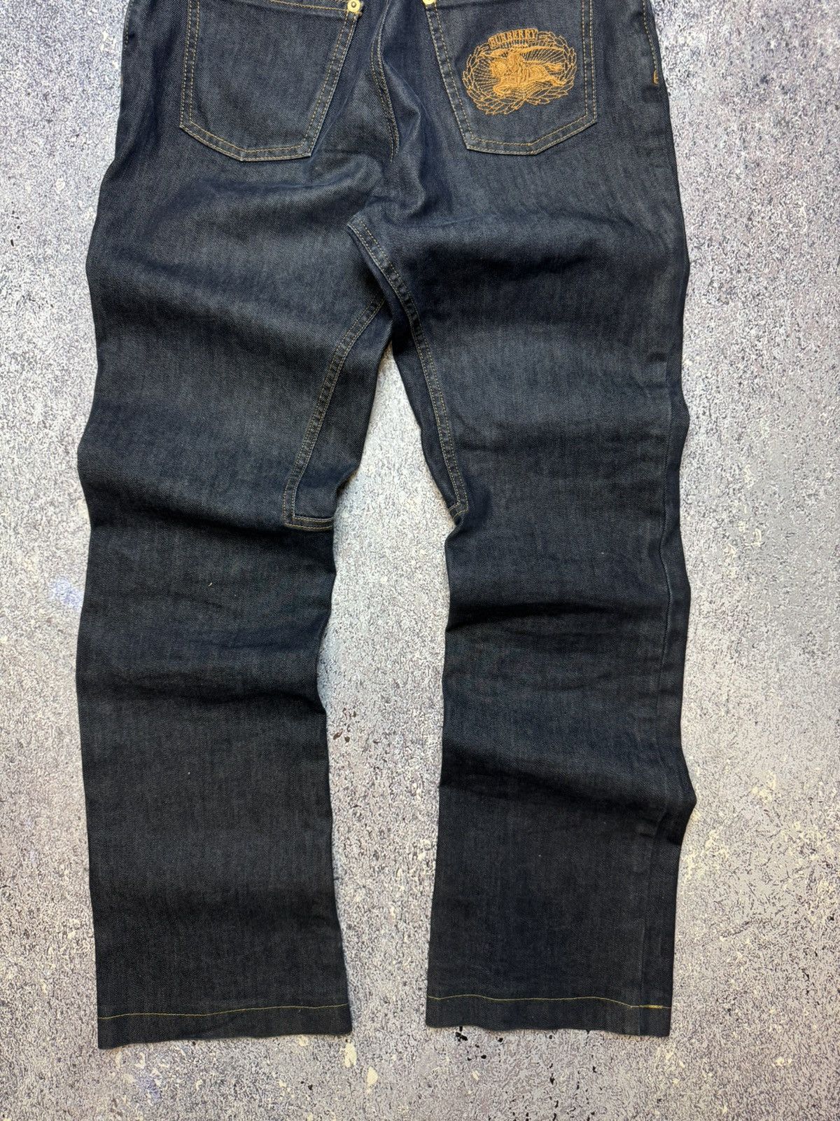 Burberry × Vintage 💥VERY RARE VINTAGE BURBERRY LONDON BIG LOGO JEANS Size 26" / US 2 / IT 38 - 11 Thumbnail