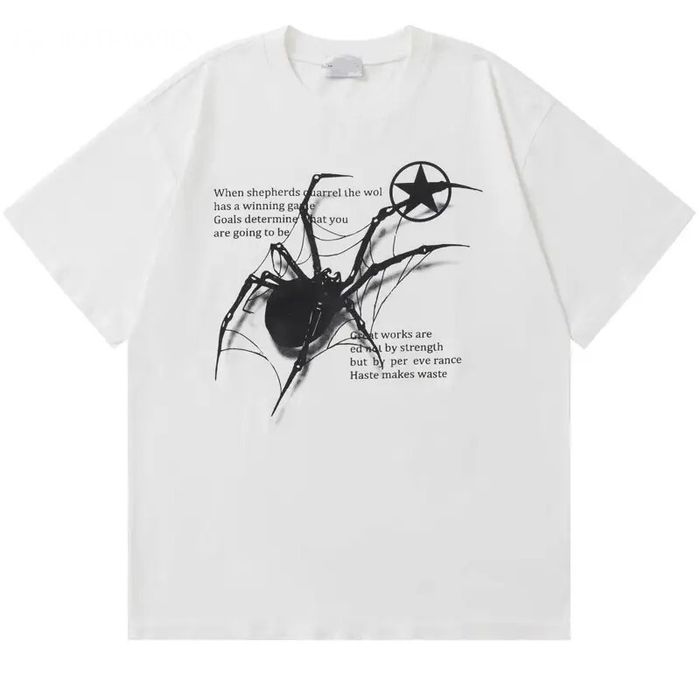 Vintage Spider stunner white t-shirt | Grailed