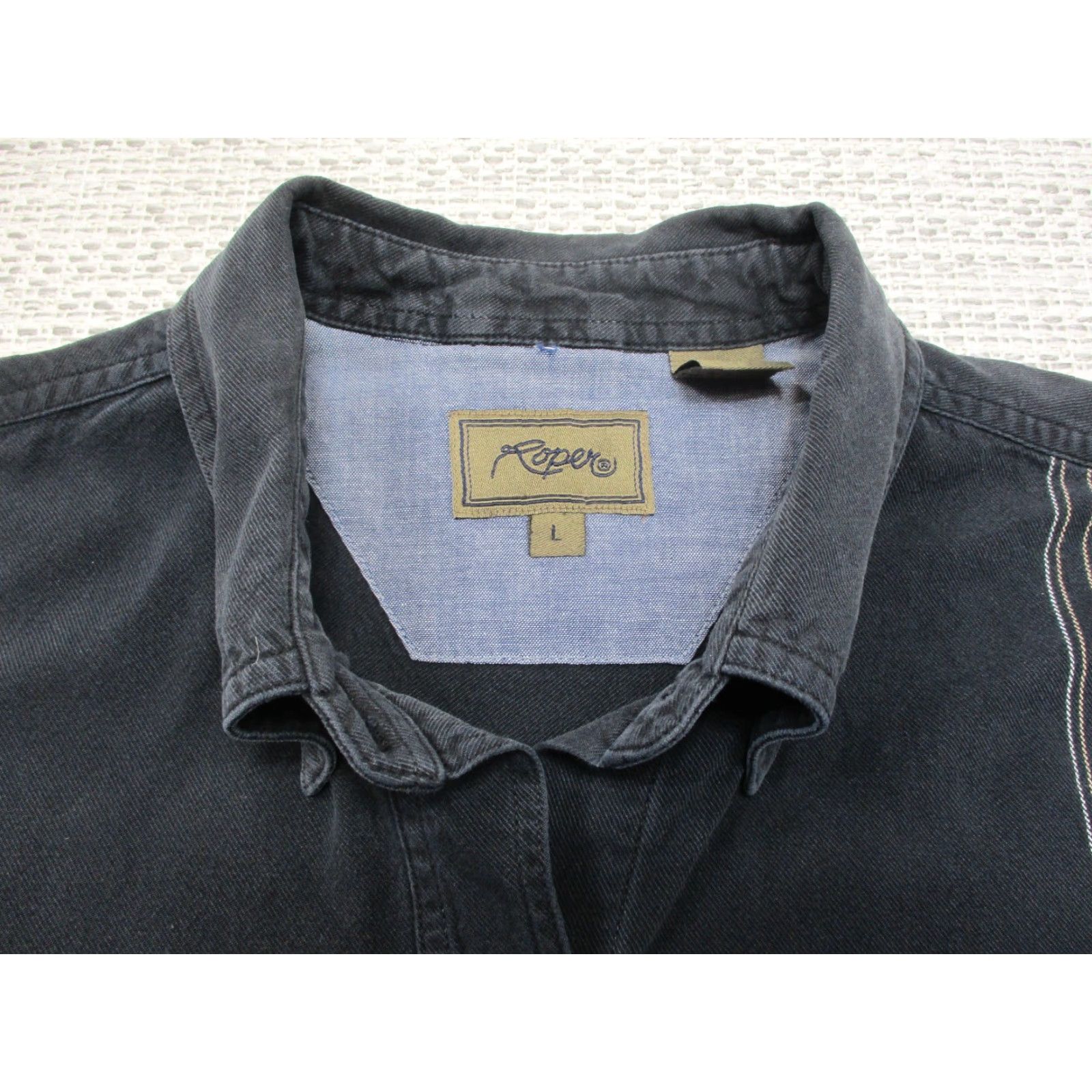 Roper Roper Shirt L Womens Pearl Snap Long Sleeve Western Cowgirl Black Size L / US 10 / IT 46 - 5 Thumbnail