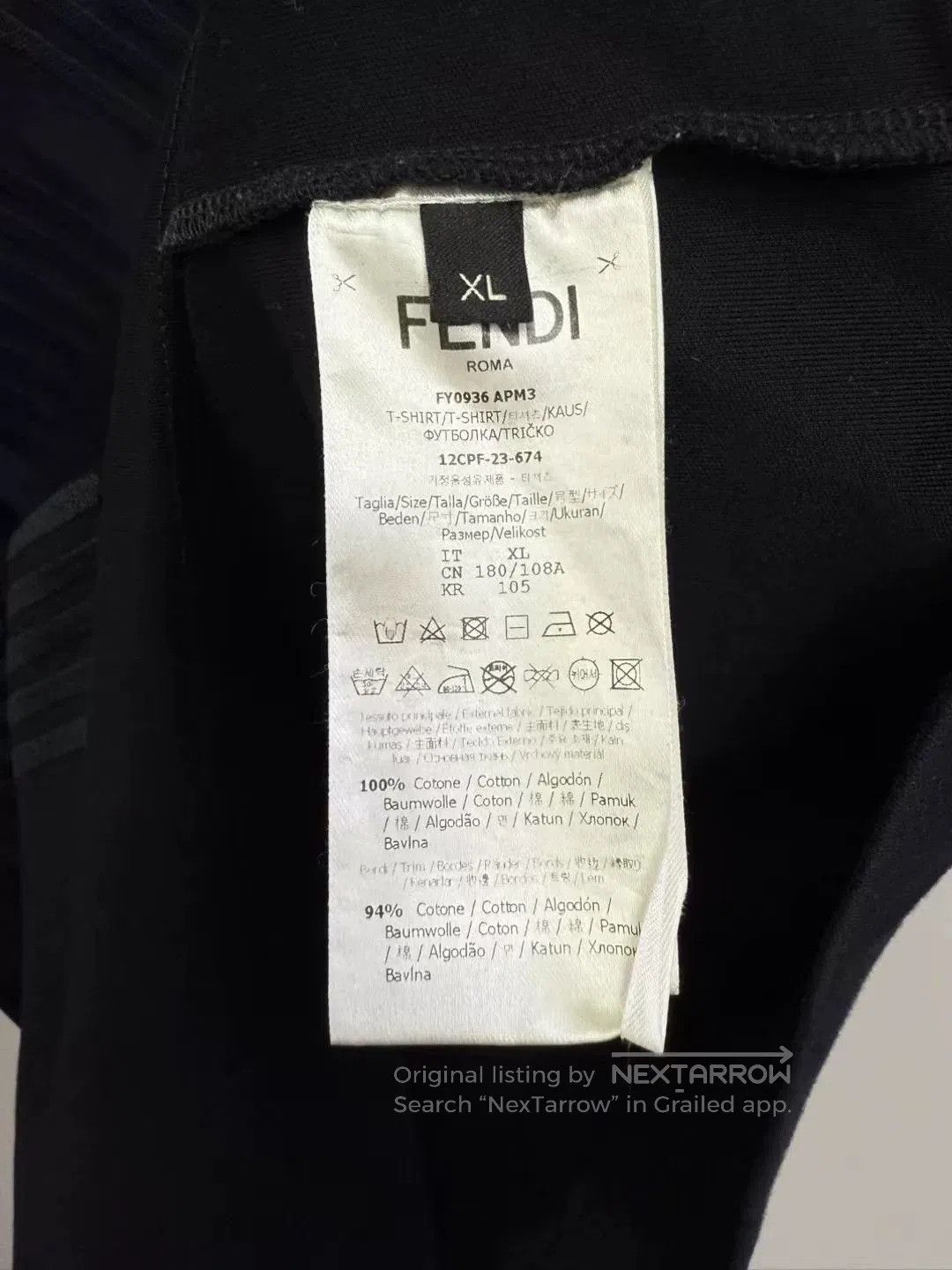 Fendi fendi black ff logo short sleeve shirt. Size US XL / EU 56 / 4 - 3 Thumbnail