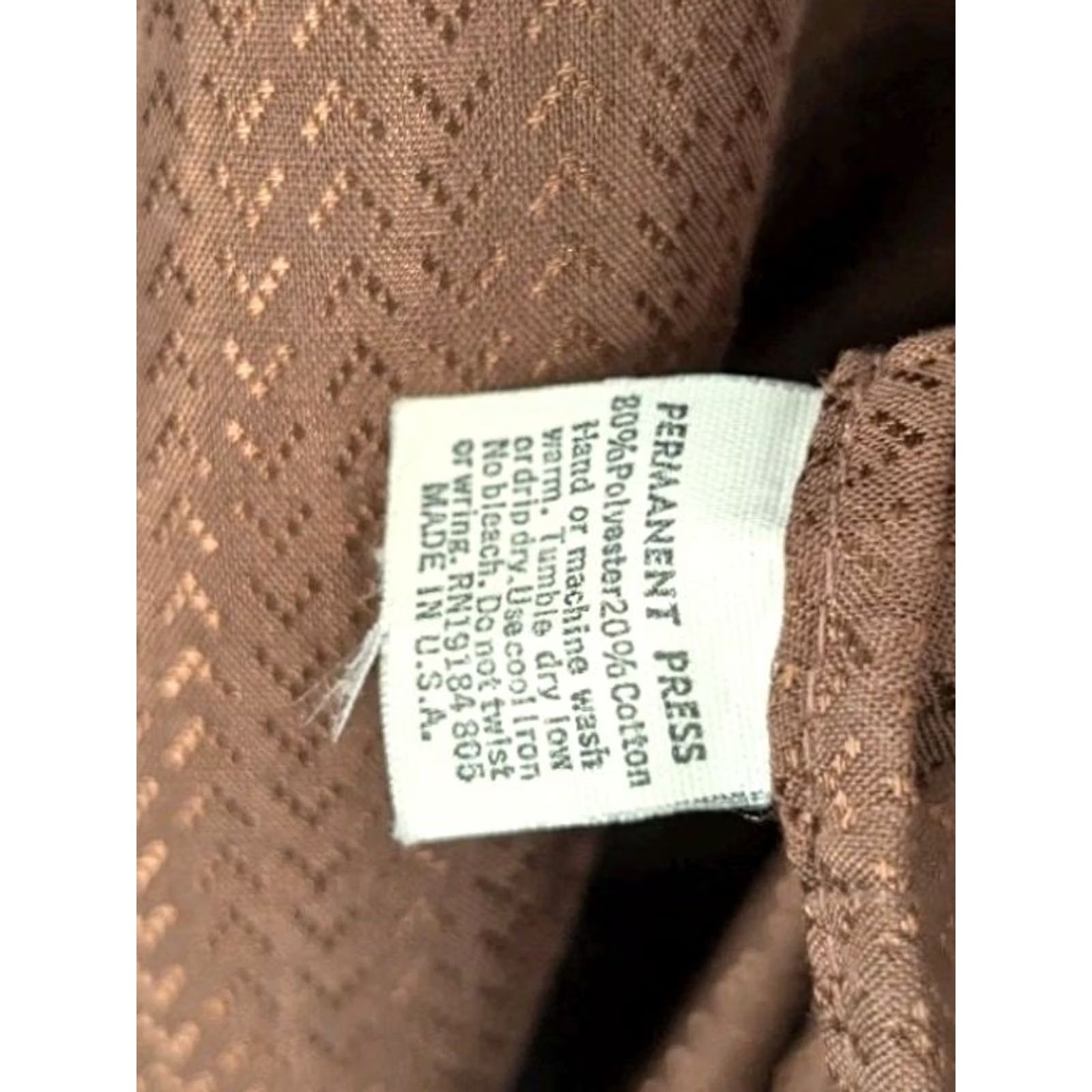 Vintage VINTAGE 1970s JD Sleeves Brown Geometric Jacquard Button-Front Shirt L USA Glossy Disco Party 44 Mens Size US L / EU 52-54 / 3 - 5 Thumbnail