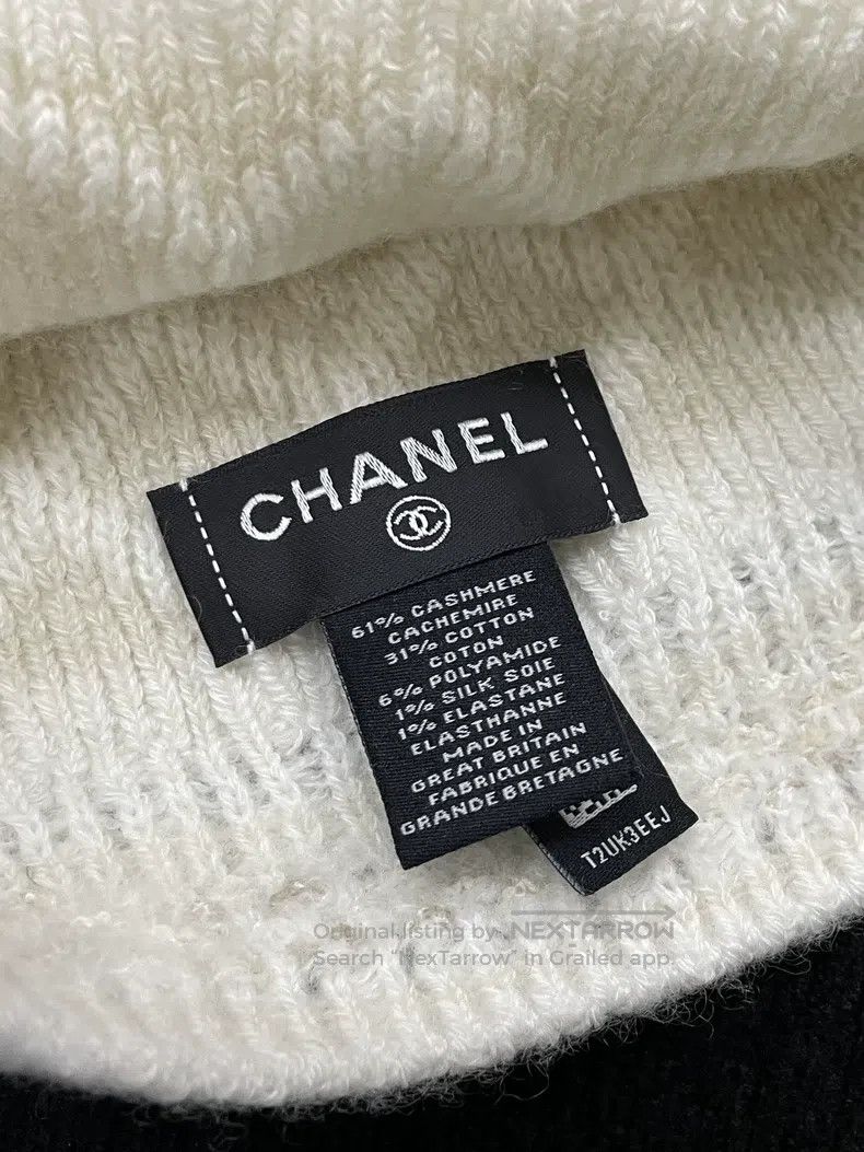Chanel Chanel 26C new white cashmere knitted cold hat Size ONE SIZE - 5 Thumbnail