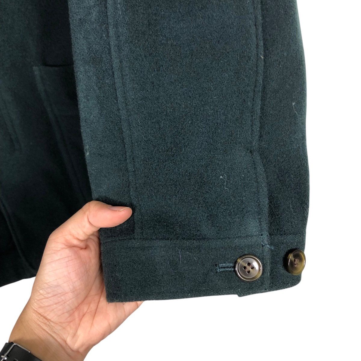 Issey Miyake 📌Vintage Chore Jacket Intermezzo Japan Leather Collar Size US L / EU 52-54 / 3 - 16 Thumbnail
