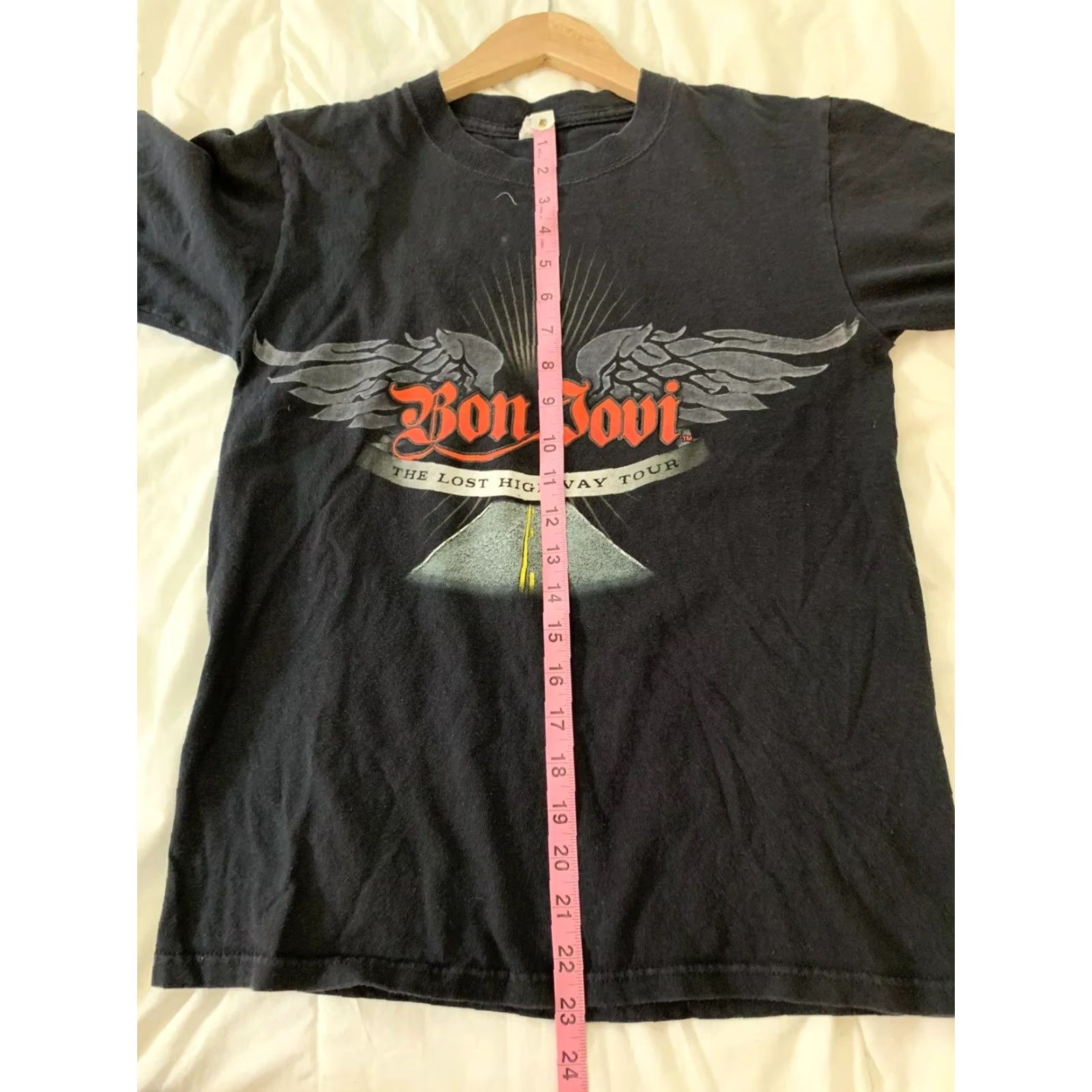 Anvil BON JOVI The Lost Highway 2008 Tour T Shirt Black Size Small L3 Shirt Mens Graphic Tee Bon Jovi Size US S / EU 44-46 / 1 - 6 Thumbnail