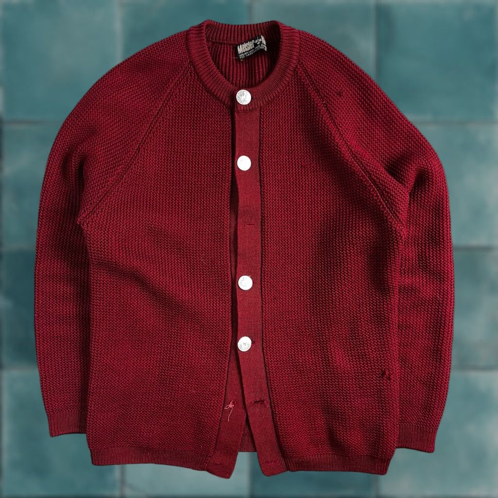 Vintage VINTAGE Meister Sweater M Women’s Wool Austria Pullover Red V Neck Cardigan 60s Size M / US 6-8 / IT 42-44 - 1 Thumbnail