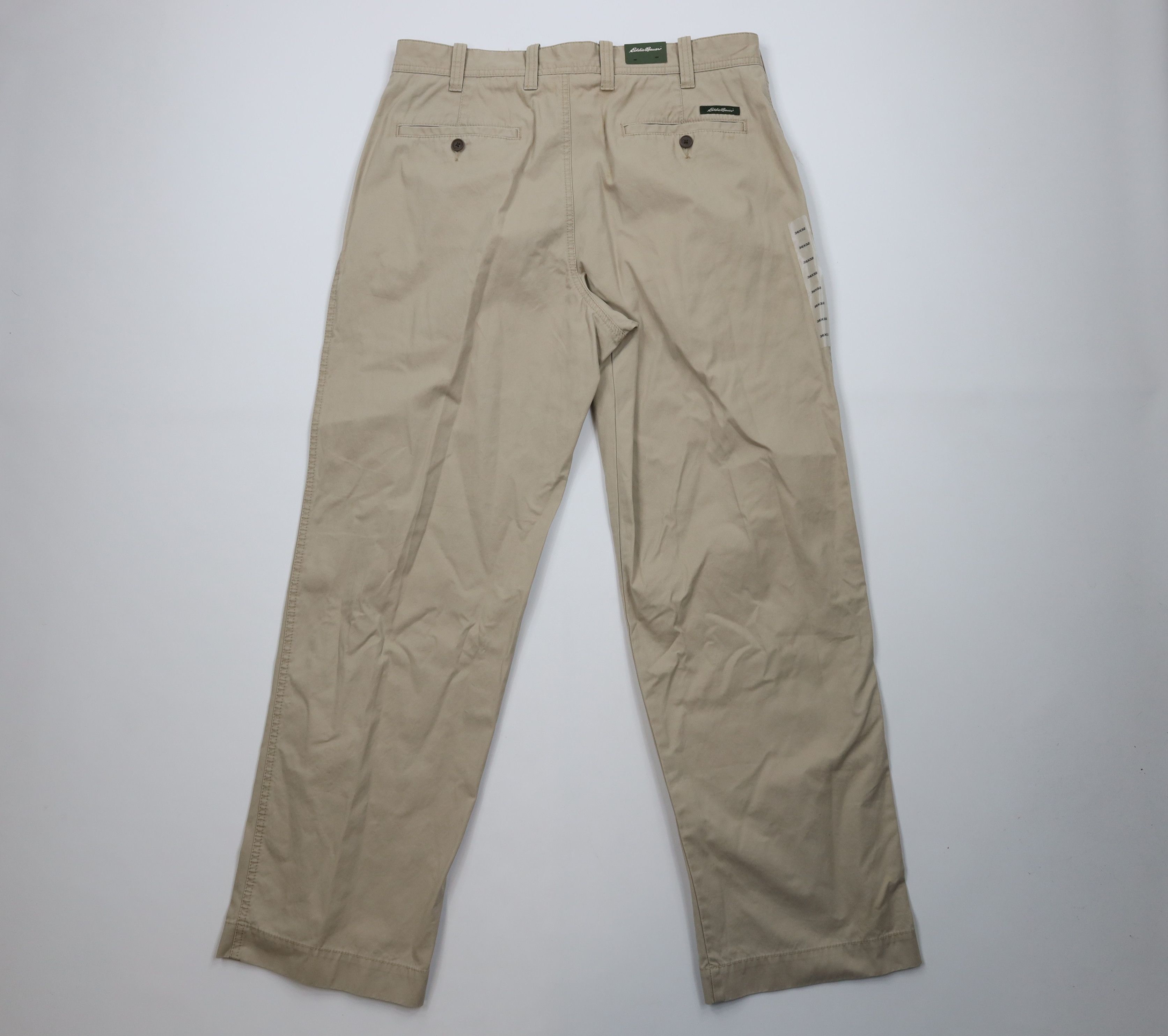 Eddie Bauer Deadstock Vintage Eddie Bauer Pleated Wide Leg Chino Pants Size US 36 / EU 52 - 10 Thumbnail
