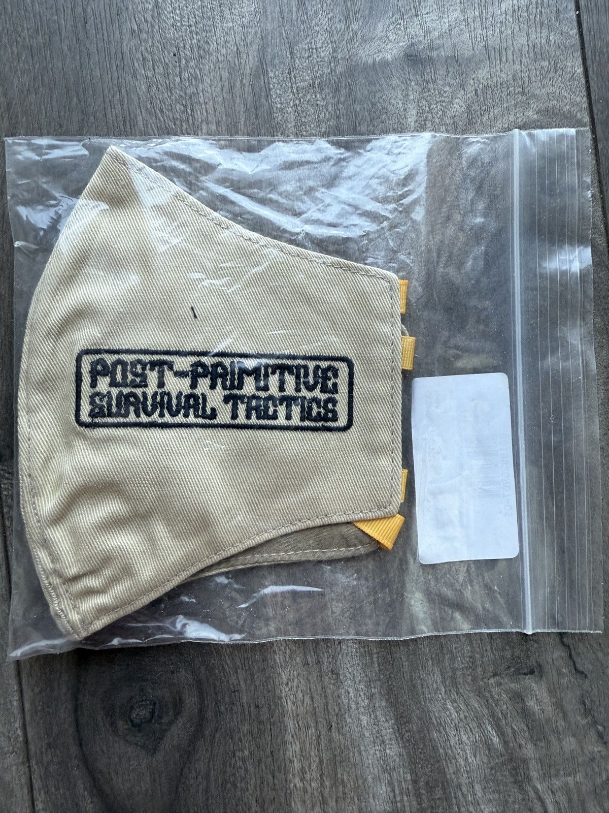 Brain Dead NEW Brain Dead Biohazard beige Embroidered Face Mask Size ONE SIZE - 4 Thumbnail