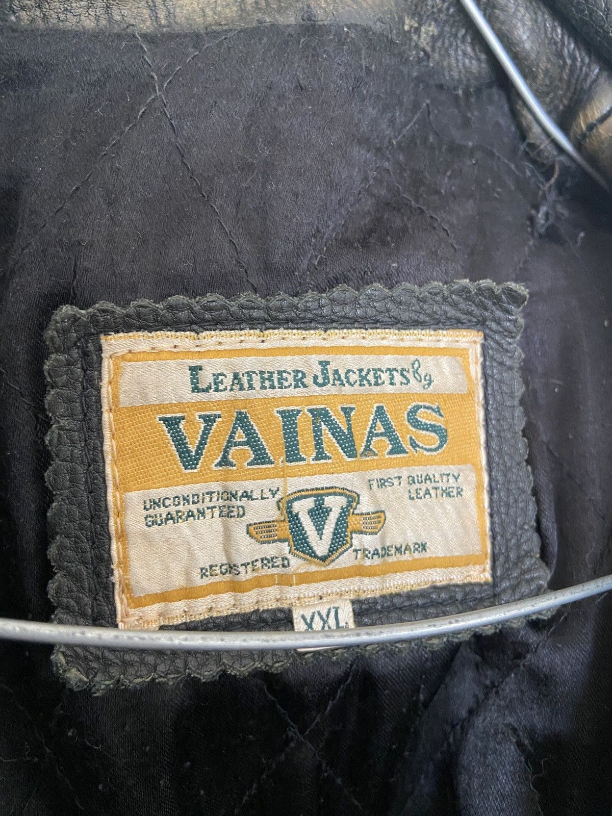 Genuine Leather × Vintage Oversized Vintage Faded real leather jacket Size US XXL / EU 58 / 5 - 7 Thumbnail