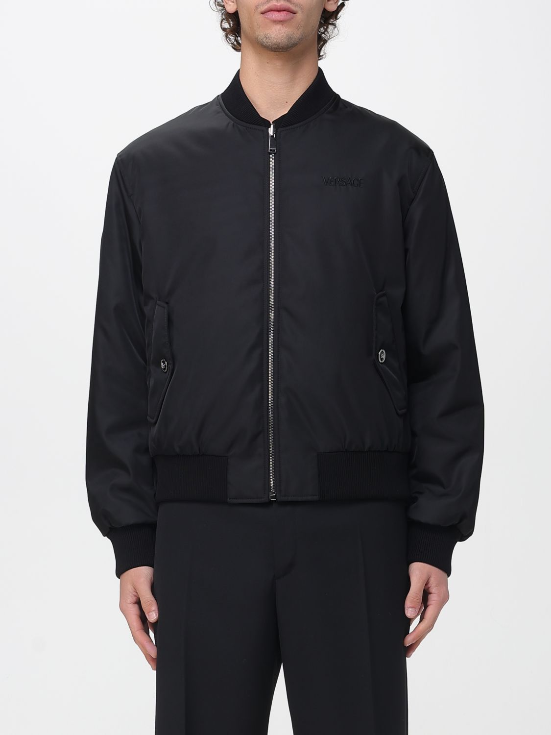 Versace Versace Jacket Men Black Size US L / EU 52-54 / 3 - 1 Thumbnail