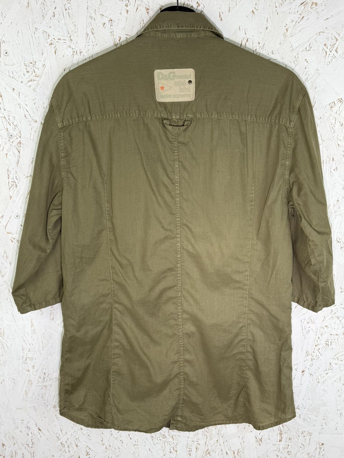 Dolce & Gabbana Dolce & Gabbana 2003 Zippered 2/3 Sleeve Military Shirt M Size US M / EU 48-50 / 2 - 7 Thumbnail
