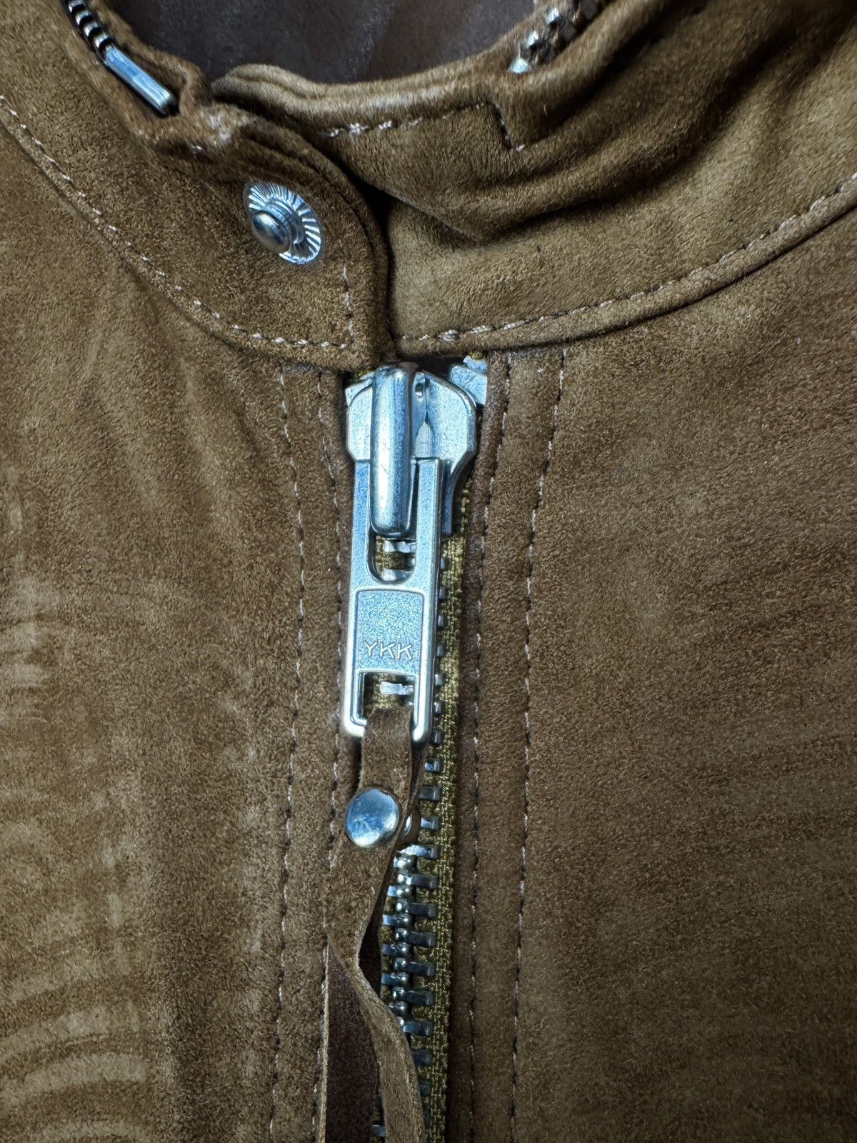 Officina36 Officina 36 brown leather suede biker bomber jacket Size US M / EU 48-50 / 2 - 5 Thumbnail