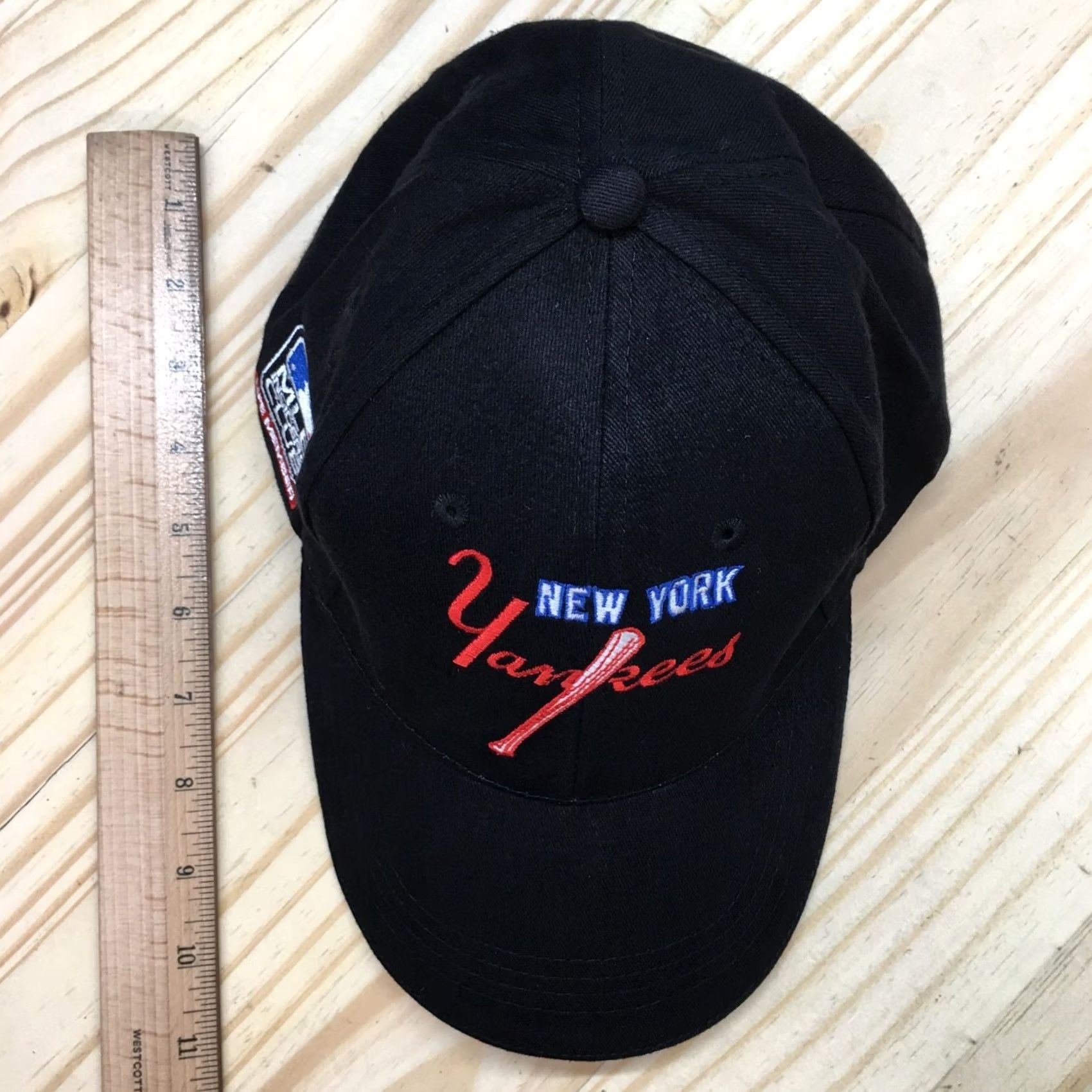 MLB MLB New York Yankees Baseball Cap Mens Black OS Adjustable Embroidered Logo Size ONE SIZE - 3 Thumbnail