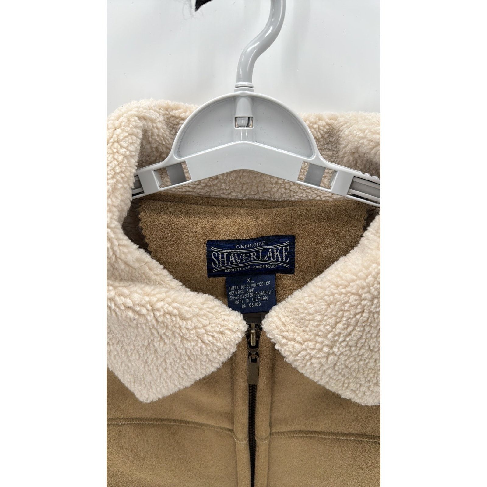 Shaver Lake Shaver Lake Faux Suede Sherpa Lined Jacket size xl Tan Size XL / US 12-14 / IT 48-50 - 3 Thumbnail