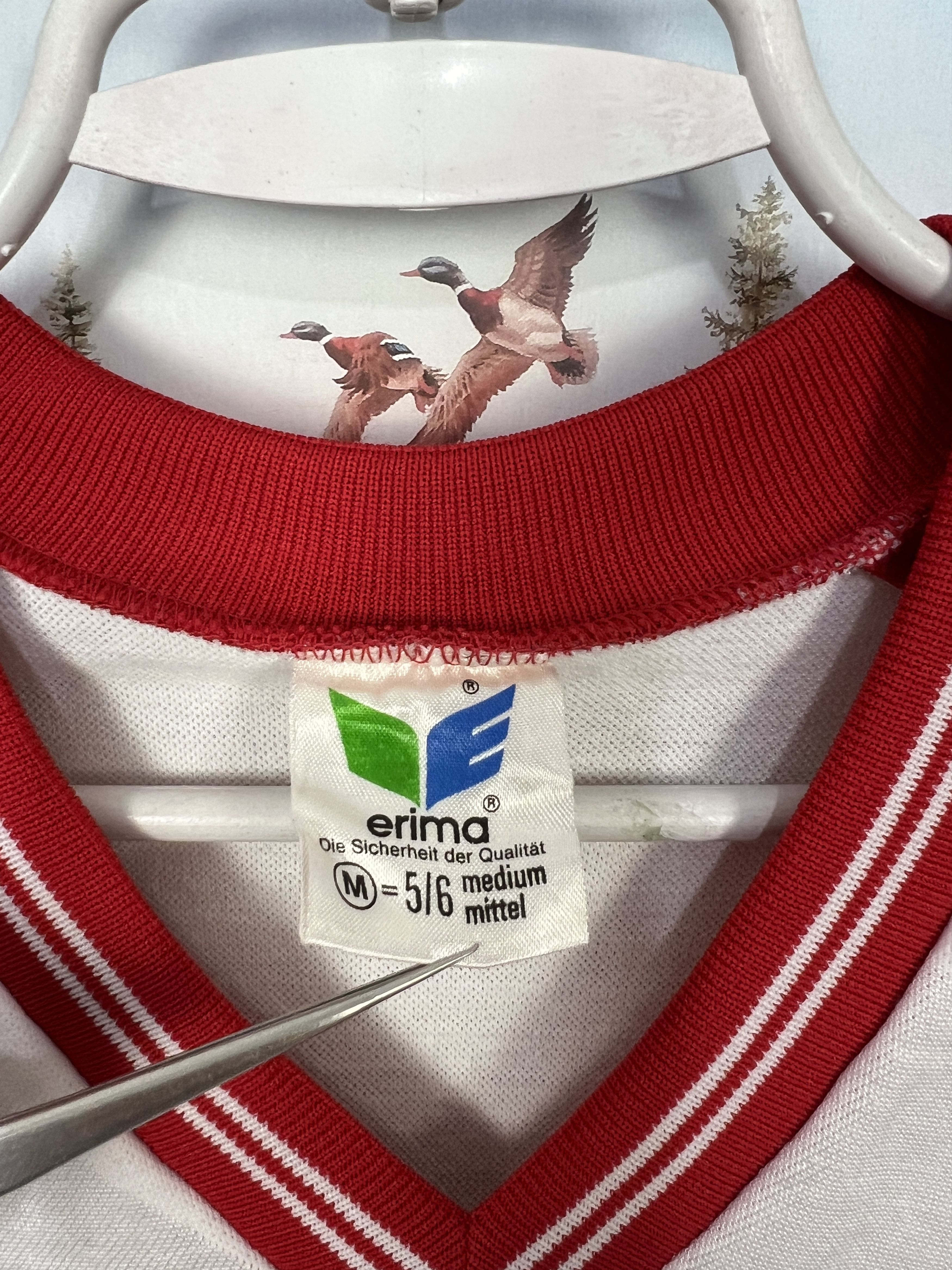 Erima Vintage 80's Erima Football Template Shirt #6 Soccer White Size US M / EU 48-50 / 2 - 6 Thumbnail