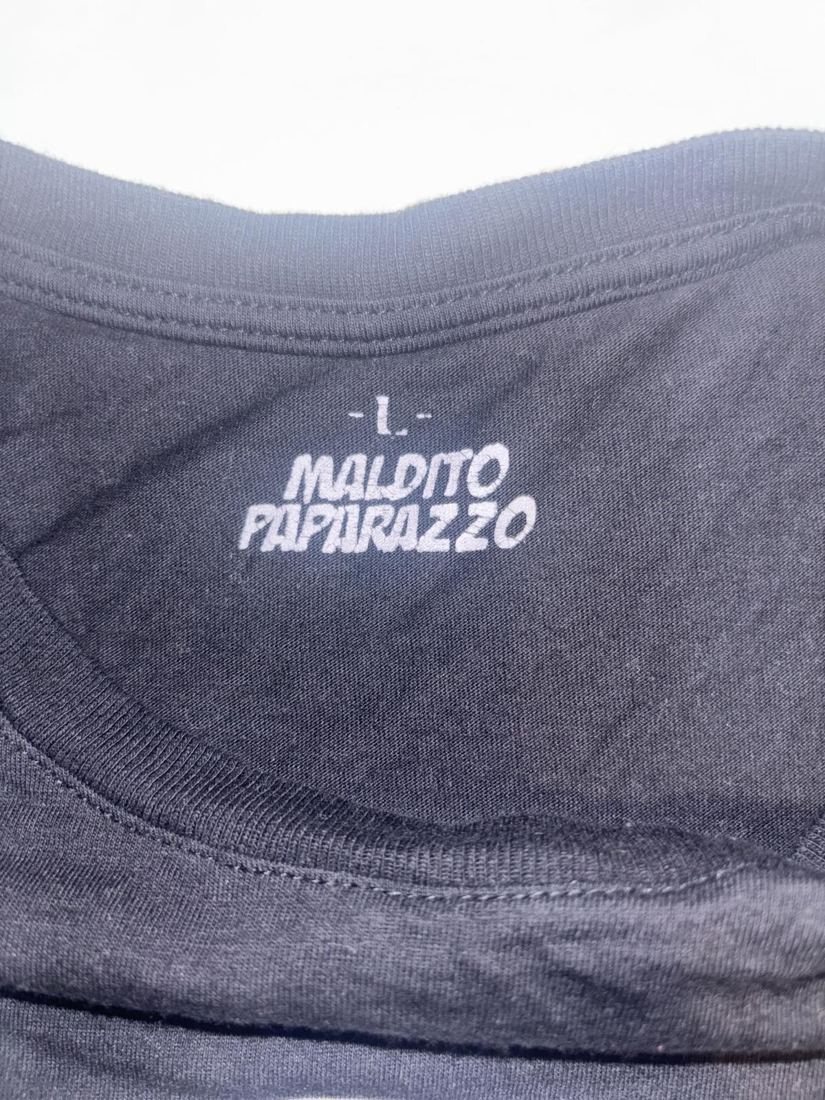 Designer Maldito Paparazzo Black T-Shirt Featuring Iconic Graphic Size US L / EU 52-54 / 3 - 4 Thumbnail