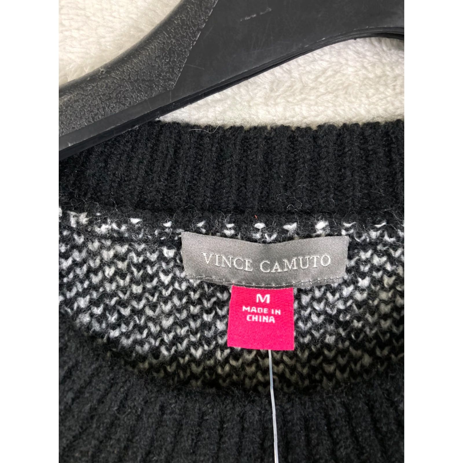 Vince Camuto Vince Camuto Halloween Ghosts AOP Sweater Women M Black White Knit Crew Neck NWT Pullover Long Sleeve Holiday Party/Cocktail Size M / US 6-8 / IT 42-44 - 5 Thumbnail