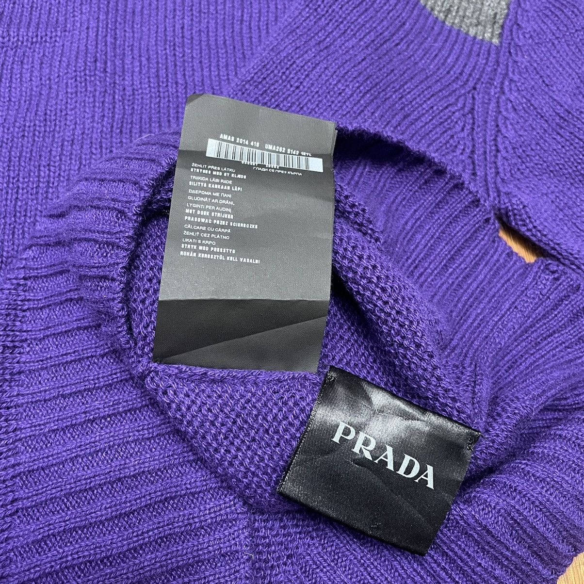 Prada Prada Cashmere Two Tone Knitwear Sweatershirt Size US M / EU 48-50 / 2 - 6 Thumbnail