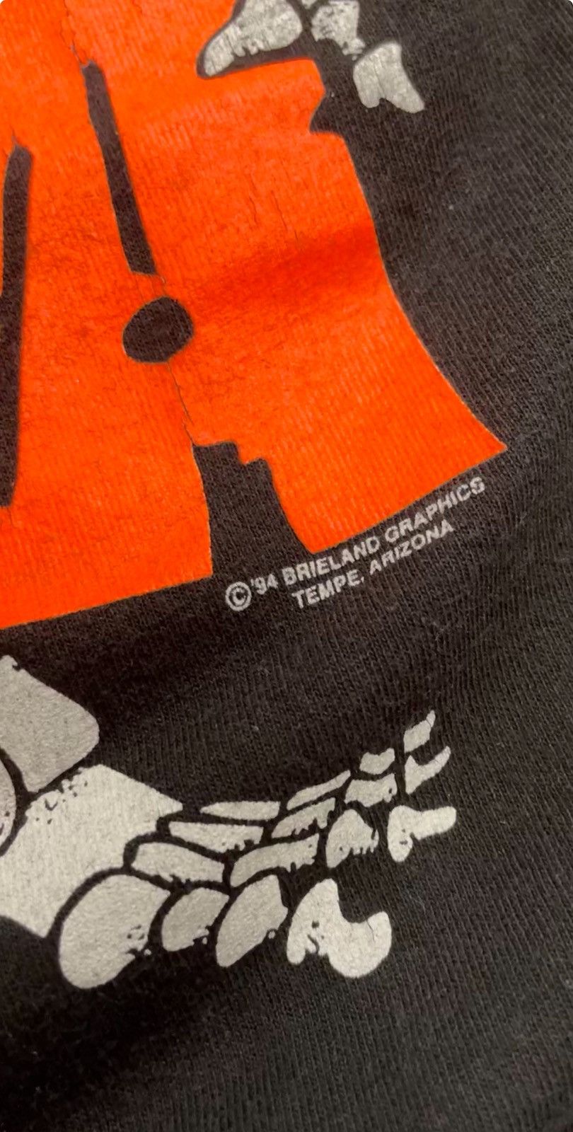 Vintage Vintage 1994 “Will Work For Candy” Crackhead skeleton shirt Size US L / EU 52-54 / 3 - 4 Thumbnail