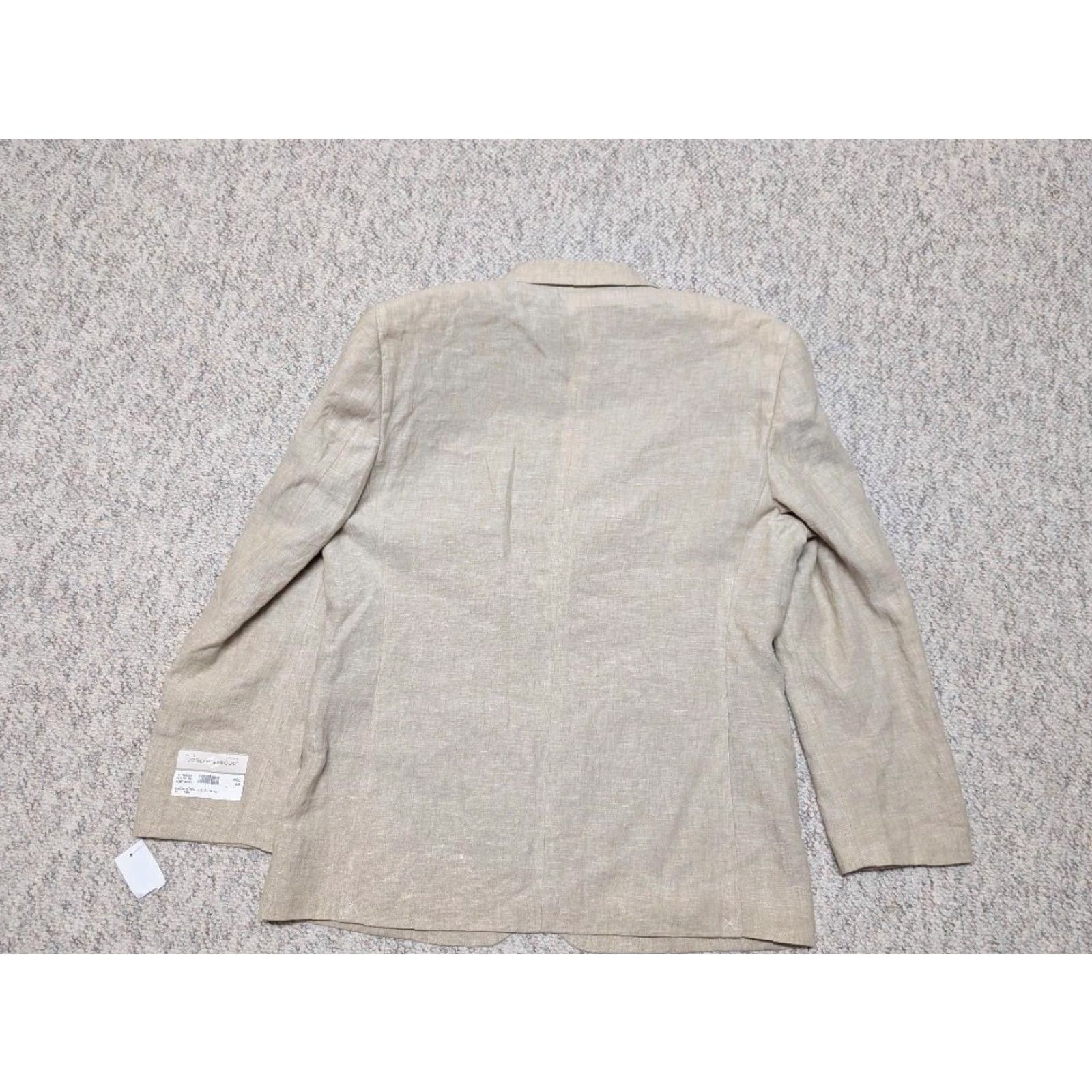Joseph Abboud VINTAGE Joseph Abboud blazer LINEN sportscoat 44R tan brown NWT blazer Linen Slim fit Men Size 44R - 2 Thumbnail