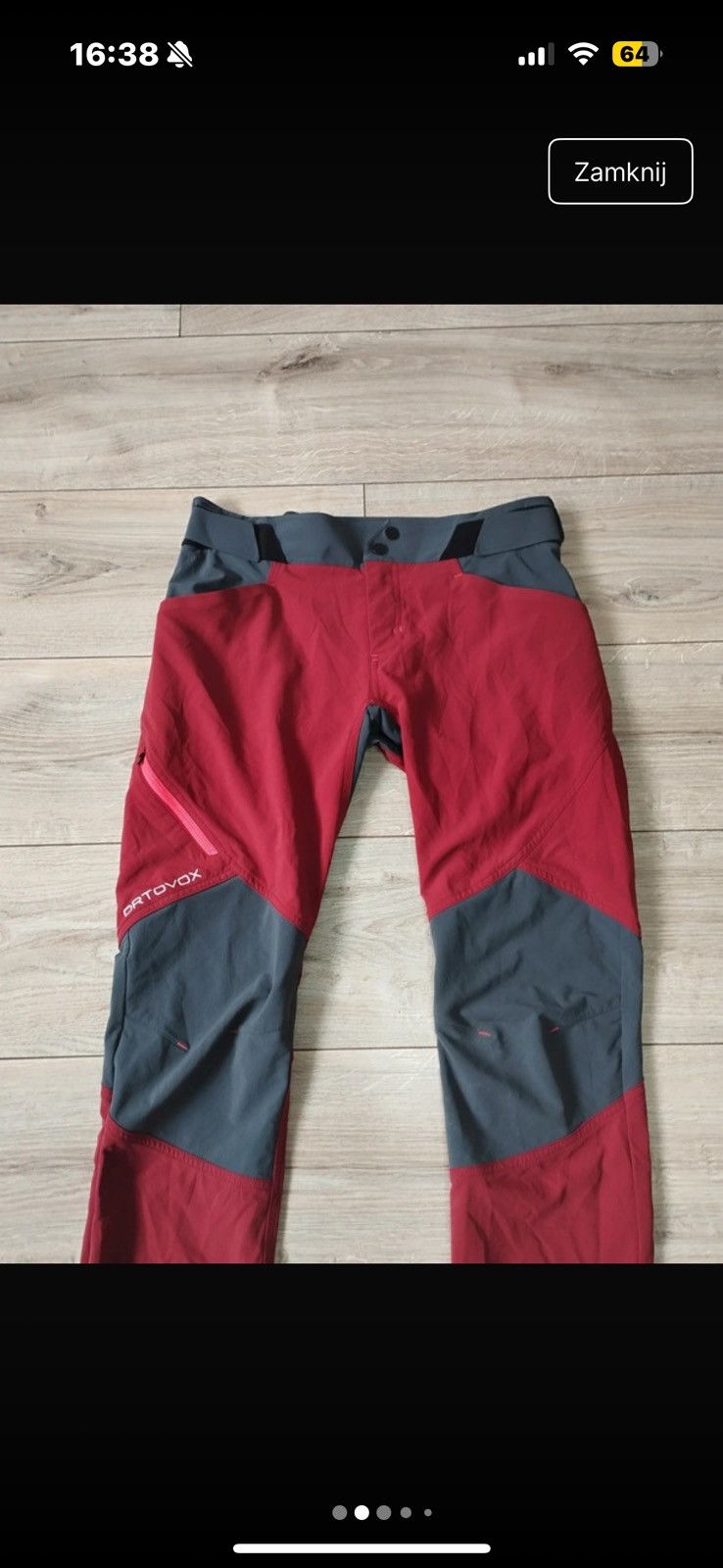 ORTOVOX Ortovox Merino Inside trekking pants XS Size 25" / US 0 / IT 36 - 2 Thumbnail