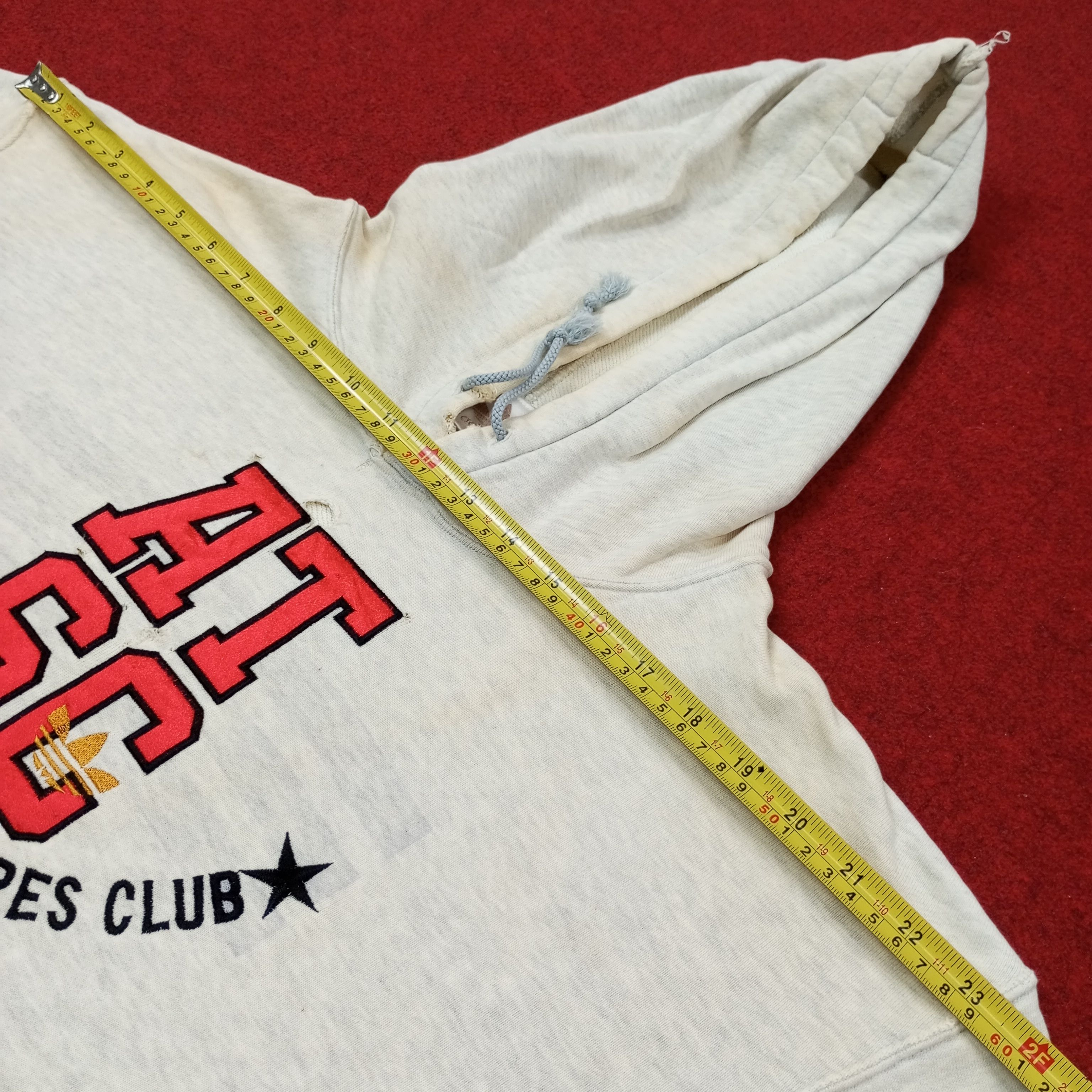 Adidas Adidas Center Design Distressed Hoodies c225n15 Size US L / EU 52-54 / 3 - 14 Thumbnail