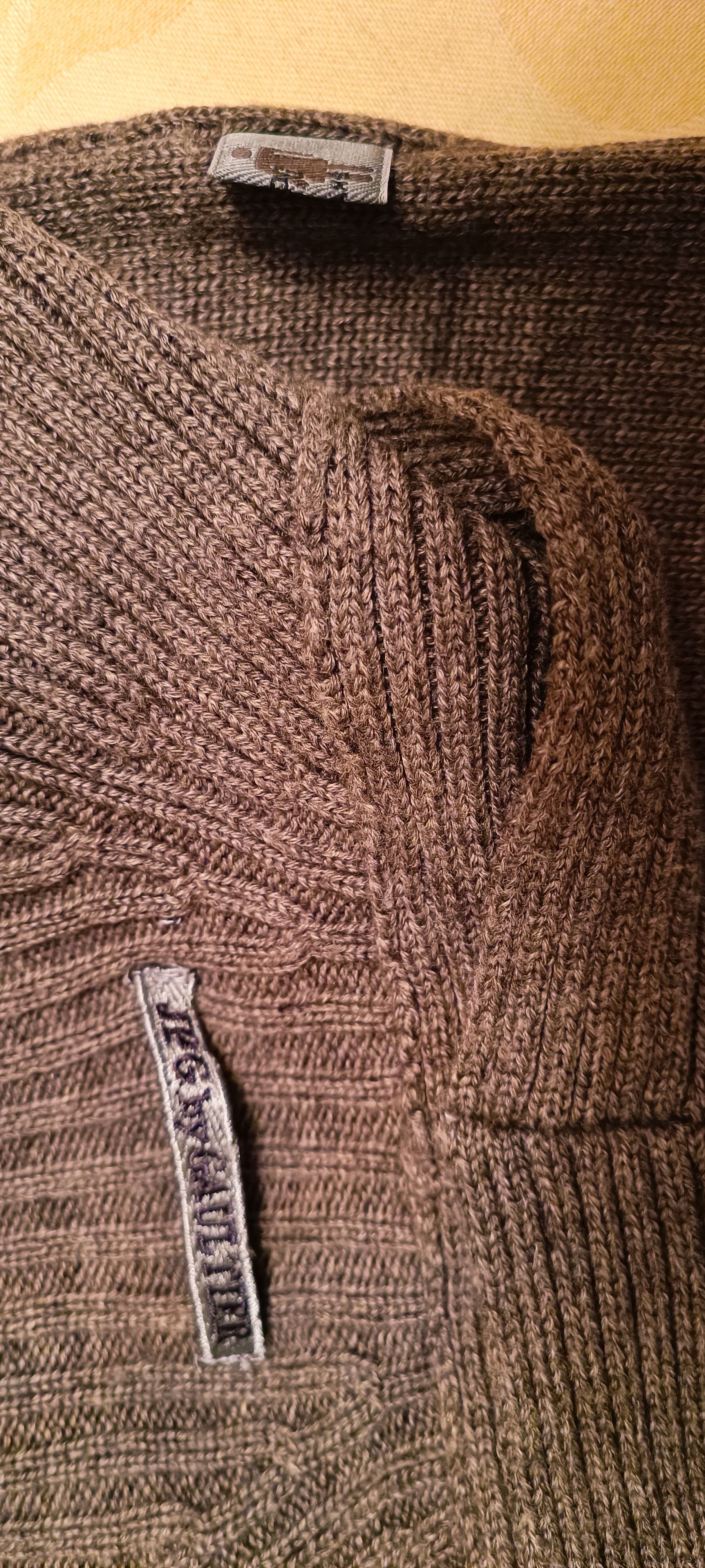 Jean Paul Gaultier 90's - Mink color wool cardigan Size S / US 4 / IT 40 - 3 Thumbnail