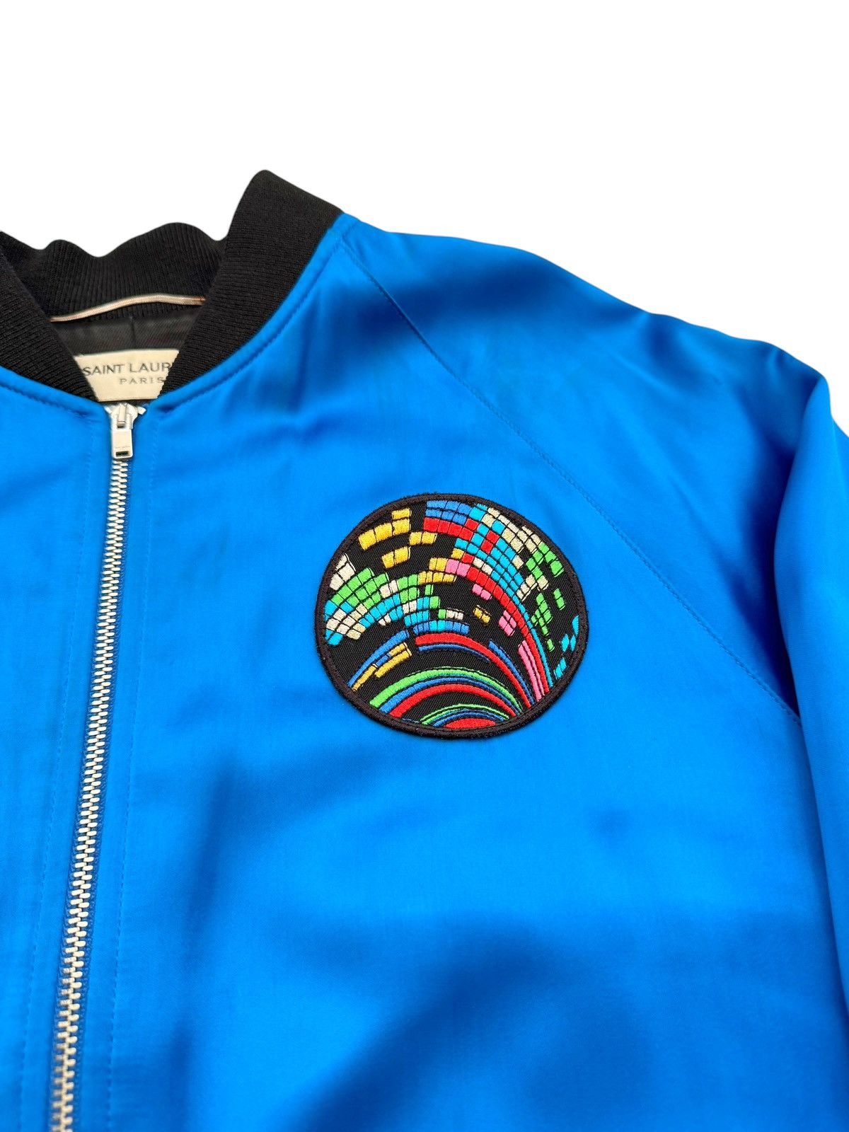 Saint Laurent Paris 2016 Grail Shark Sweet Dreams Satin Bomber Size US M / EU 48-50 / 2 - 6 Thumbnail