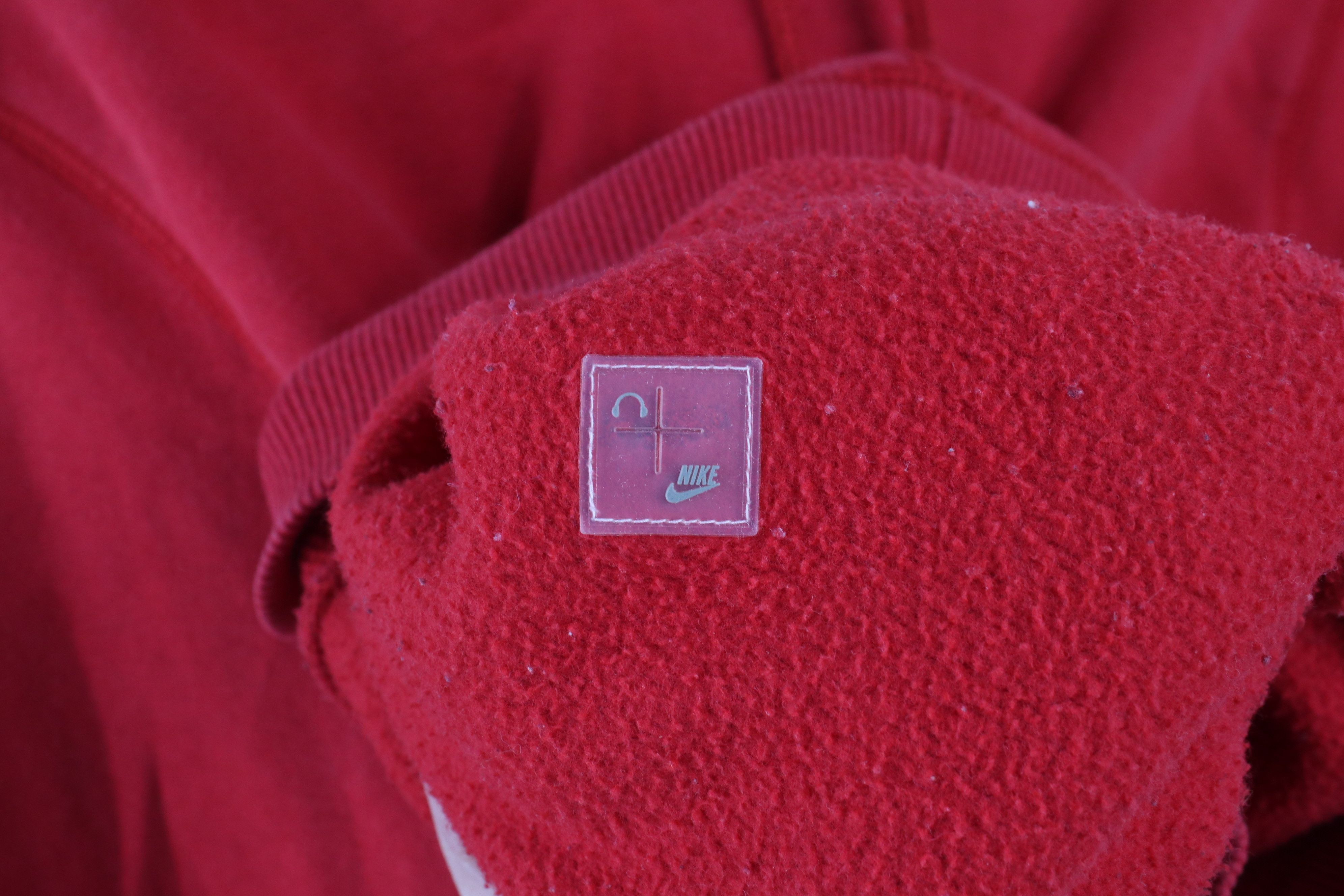 Nike × Vintage Vintage Y2K Nike Scott Mini Swoosh Hoodie Sweatshirt Red Size US S / EU 44-46 / 1 - 7 Thumbnail