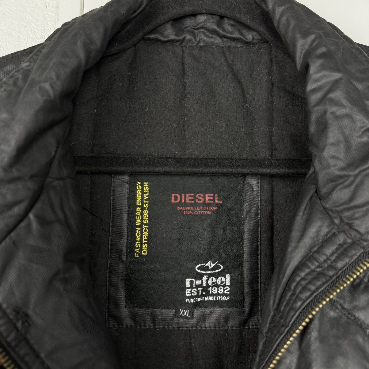 Diesel Vintage Avant Garde Leather Jacket Diesel Y2K Size US XL / EU 56 / 4 - 7 Thumbnail