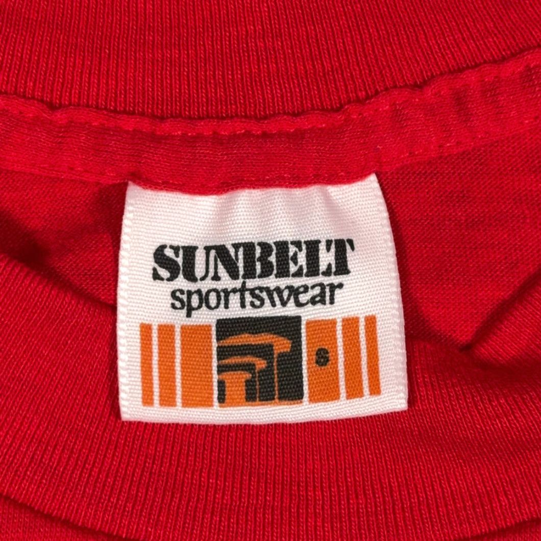 Vintage VINTAGE Hitachi Shirt Adult XS Red 80s Cotton Polyester Blend Crew Neck Short Sleeve Mens Size US XS / EU 42 / 0 - 3 Thumbnail