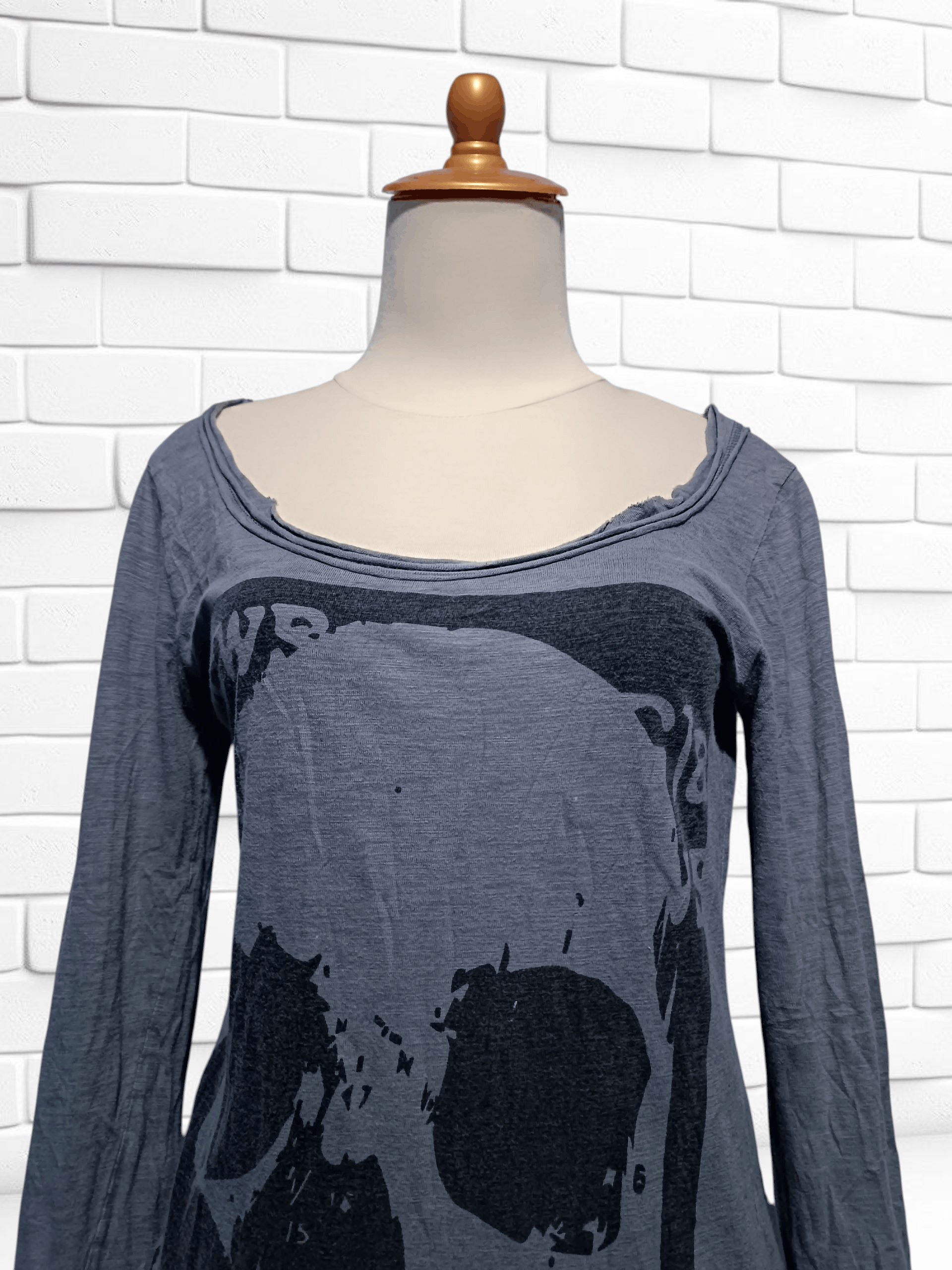 Japanese Brand Damaged GLADNEWS Tunic Dress Y2K Heisei Gal Grunge Gothic Size M / US 6-8 / IT 42-44 - 2 Thumbnail