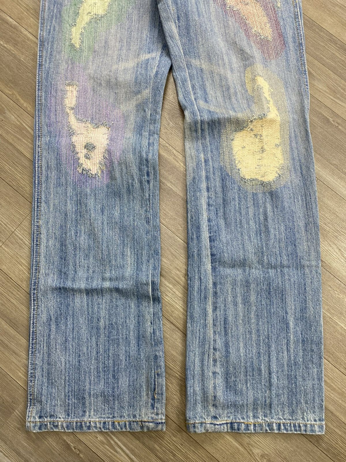 If Six Was Nine 2000s OutBall West Sasikho Distressed Jeans Balenciaga Style Size US 30 / EU 46 - 3 Thumbnail