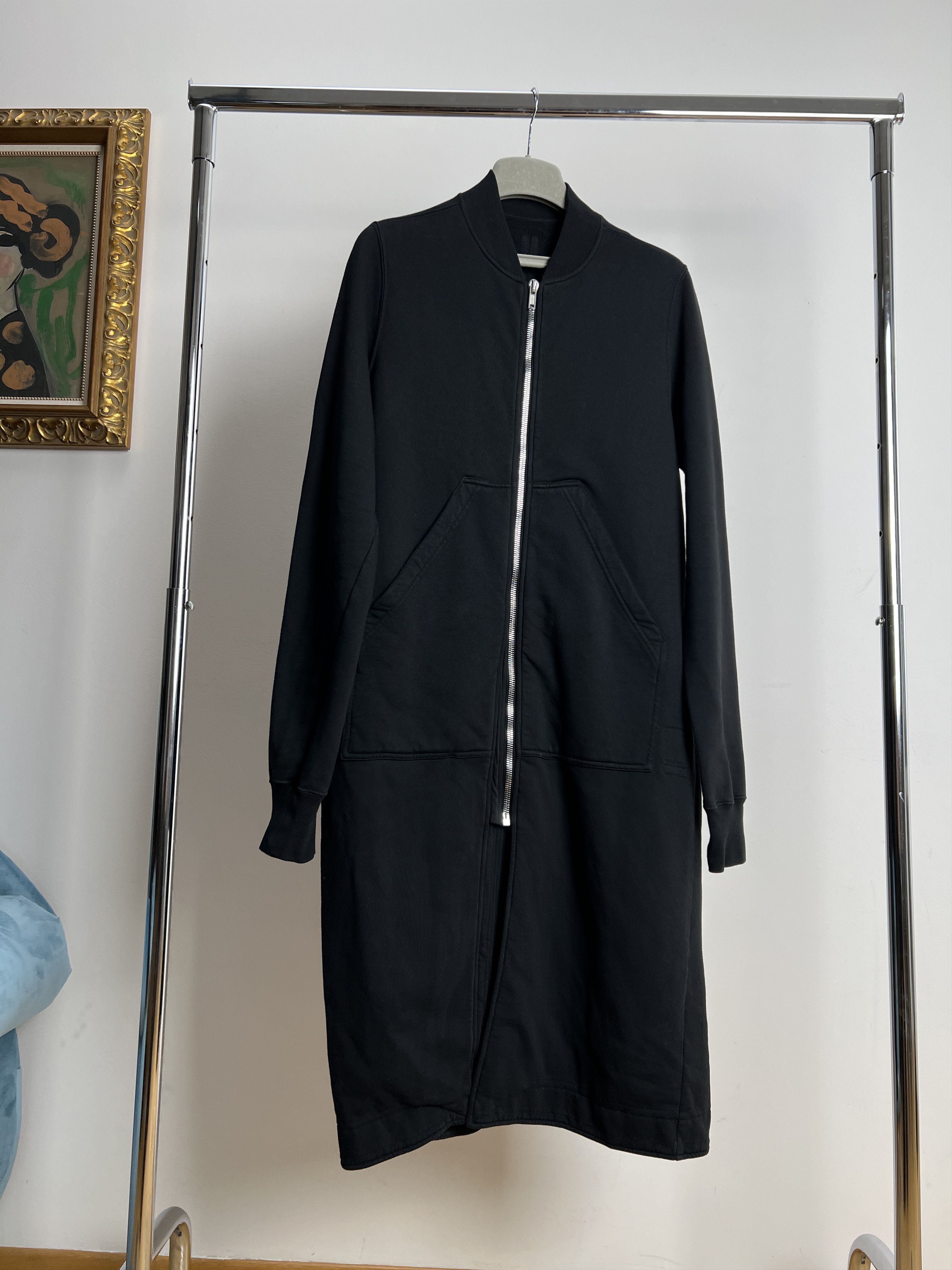 Rick Owens LONG COTTON ZIPPED JACKET Size US M / EU 48-50 / 2 - 3 Thumbnail
