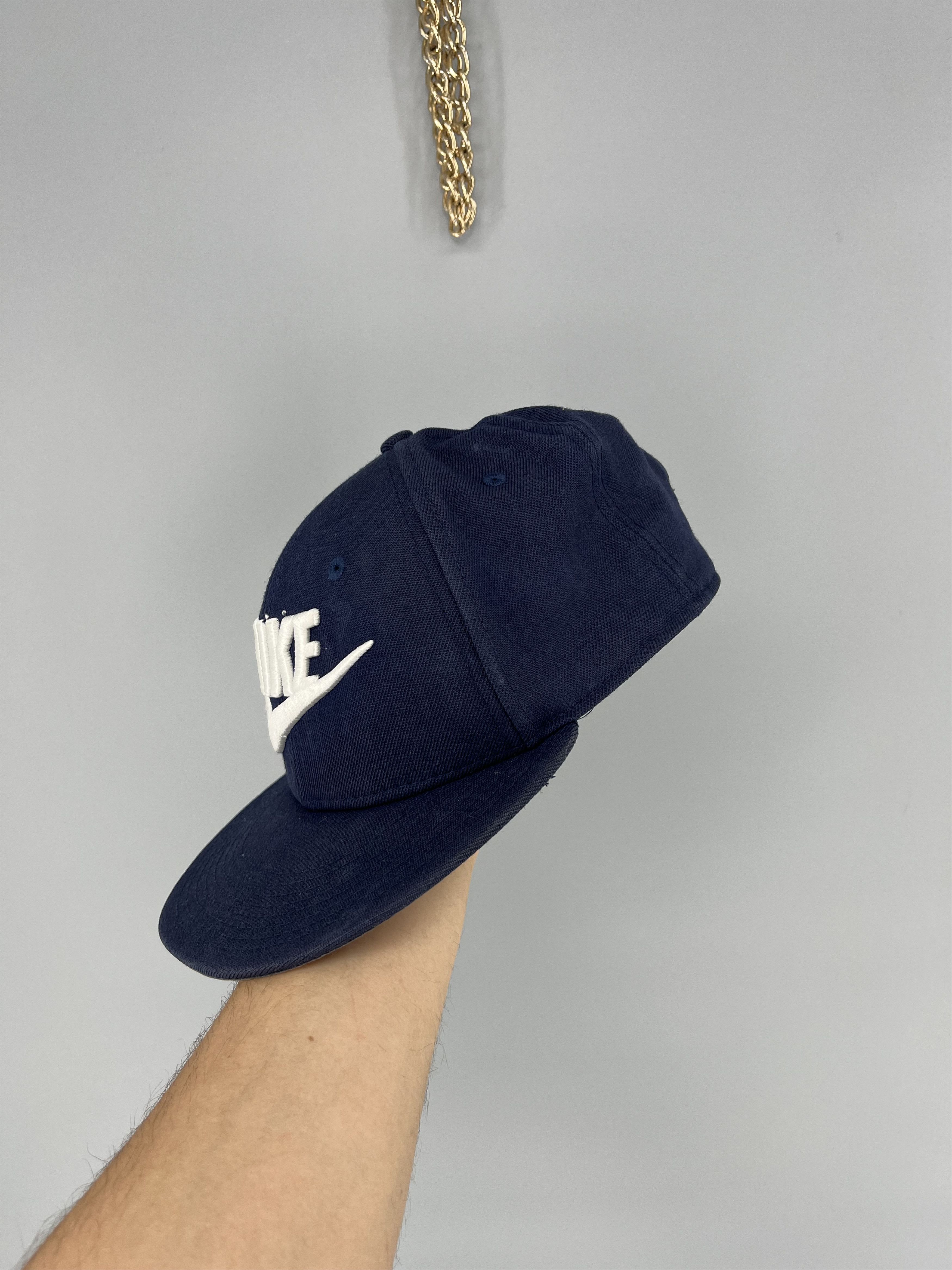 Nike Vintage y2k Steetwear Big Logo Faded Nikehat Size ONE SIZE - 3 Thumbnail