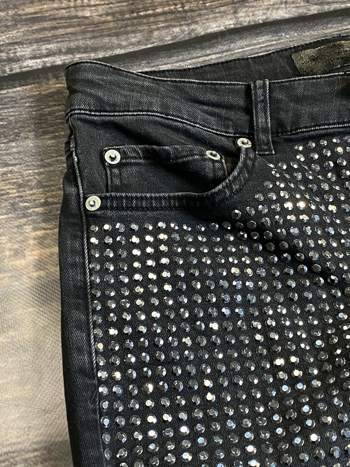 Other RARE❗️SKINNY JEANS RICK OWENS STYLE DENIM PANTS SLIM FEATY2K Size US 32 / EU 48 - 5 Thumbnail