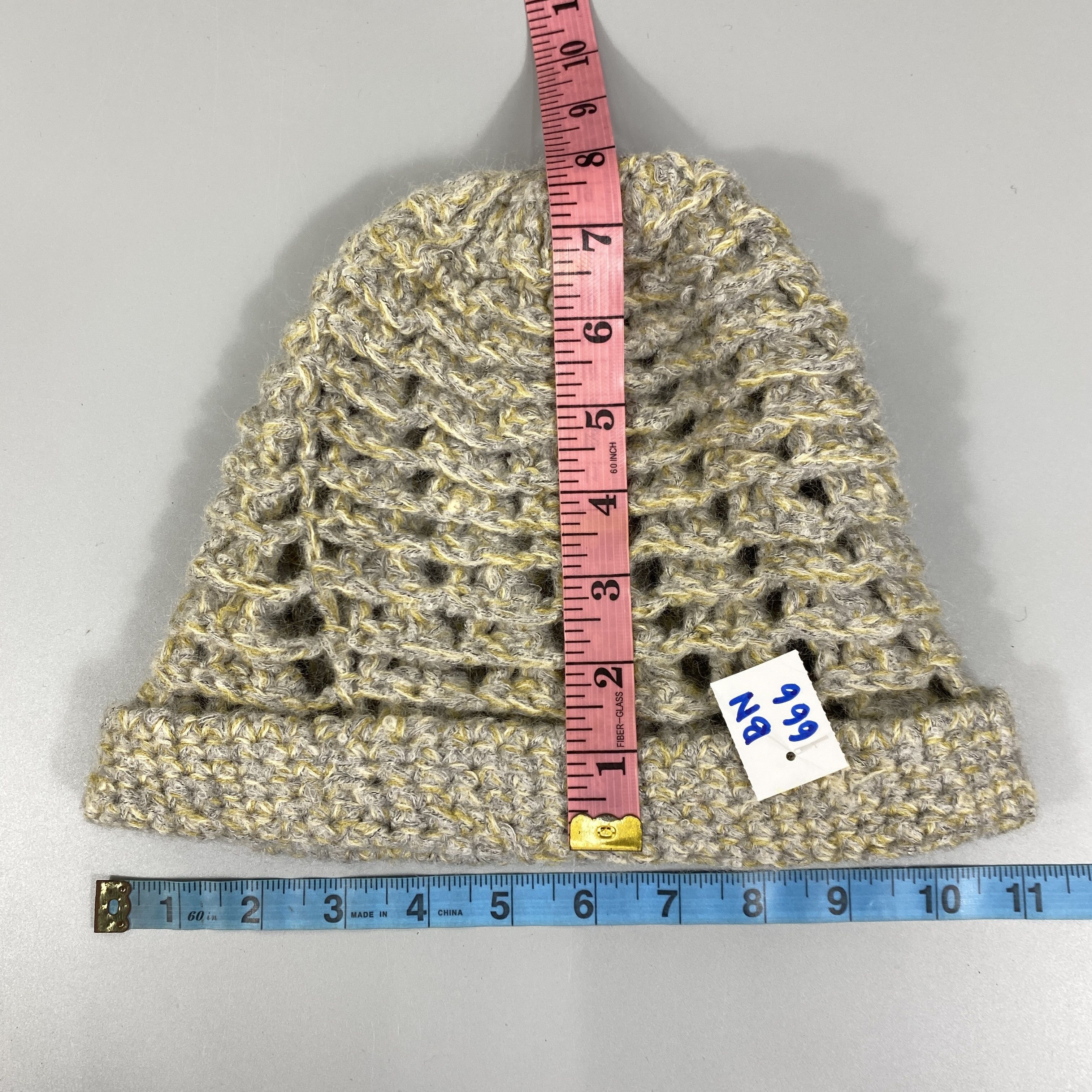 Vintage Brown Knit Snow Cap Hat -BN666 Size ONE SIZE - 9 Thumbnail