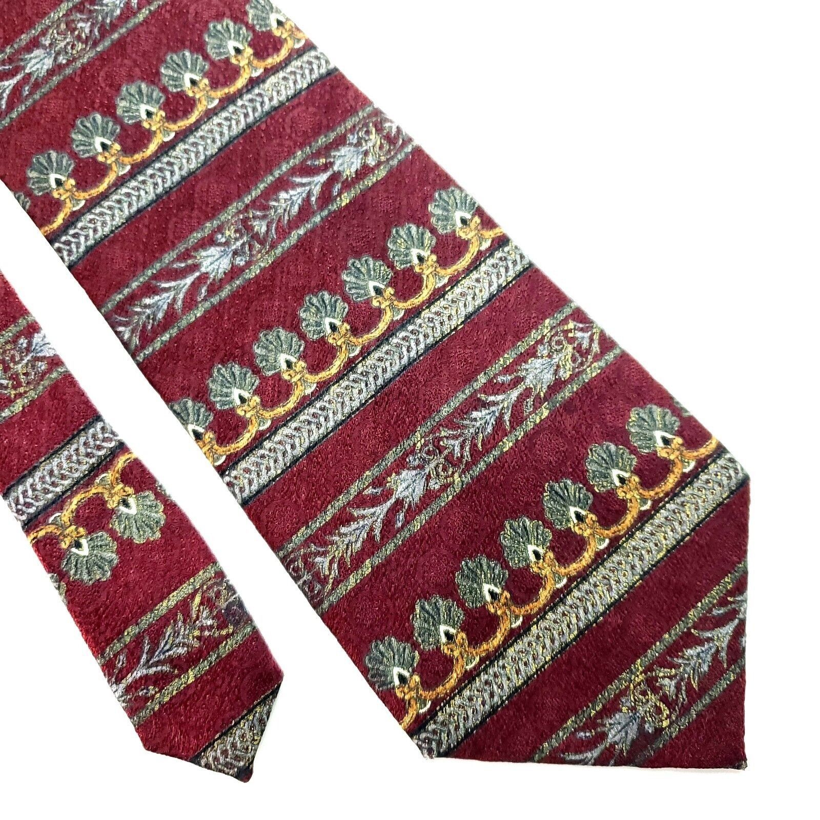 Pierre Cardin Pierre Cardin Silk Tie Print Red Wide Size ONE SIZE - 1 Thumbnail