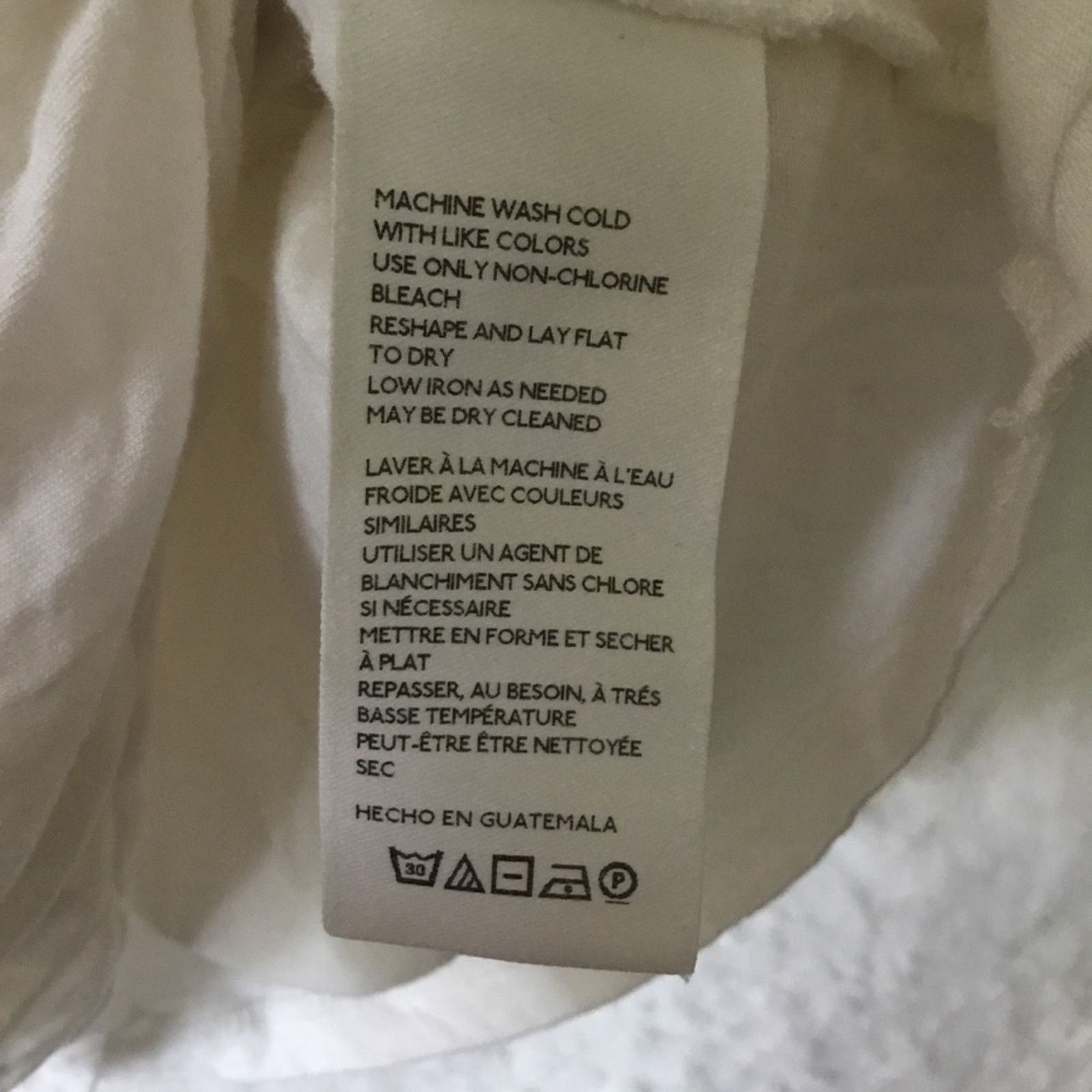 Anthropologie Anthropologie White Draped Short-Sleeve Crop T-Shirt Size XL / US 12-14 / IT 48-50 - 7 Thumbnail