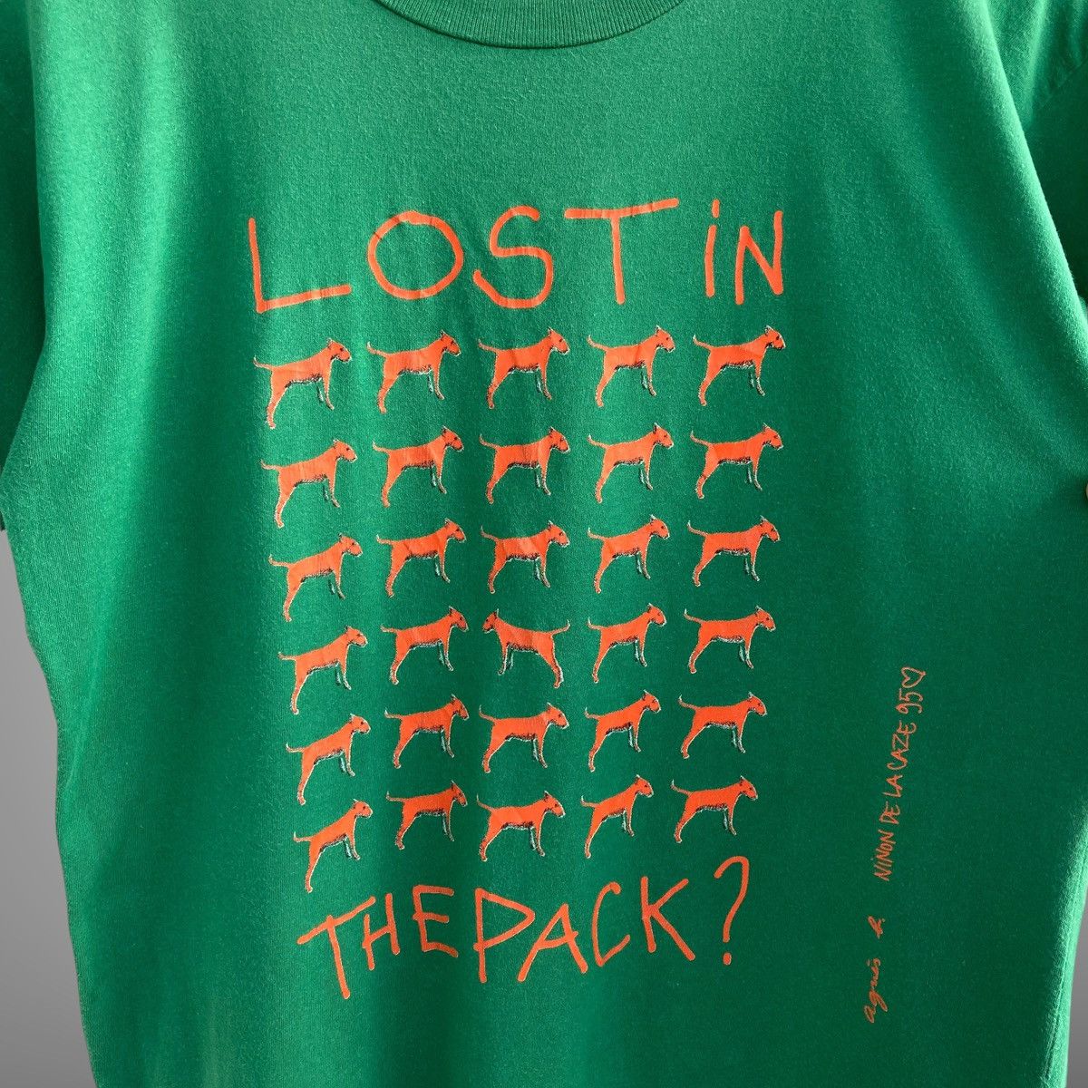 agnes b. 90's Agnes B Lost In The Pack Tee Size US M / EU 48-50 / 2 - 4 Thumbnail