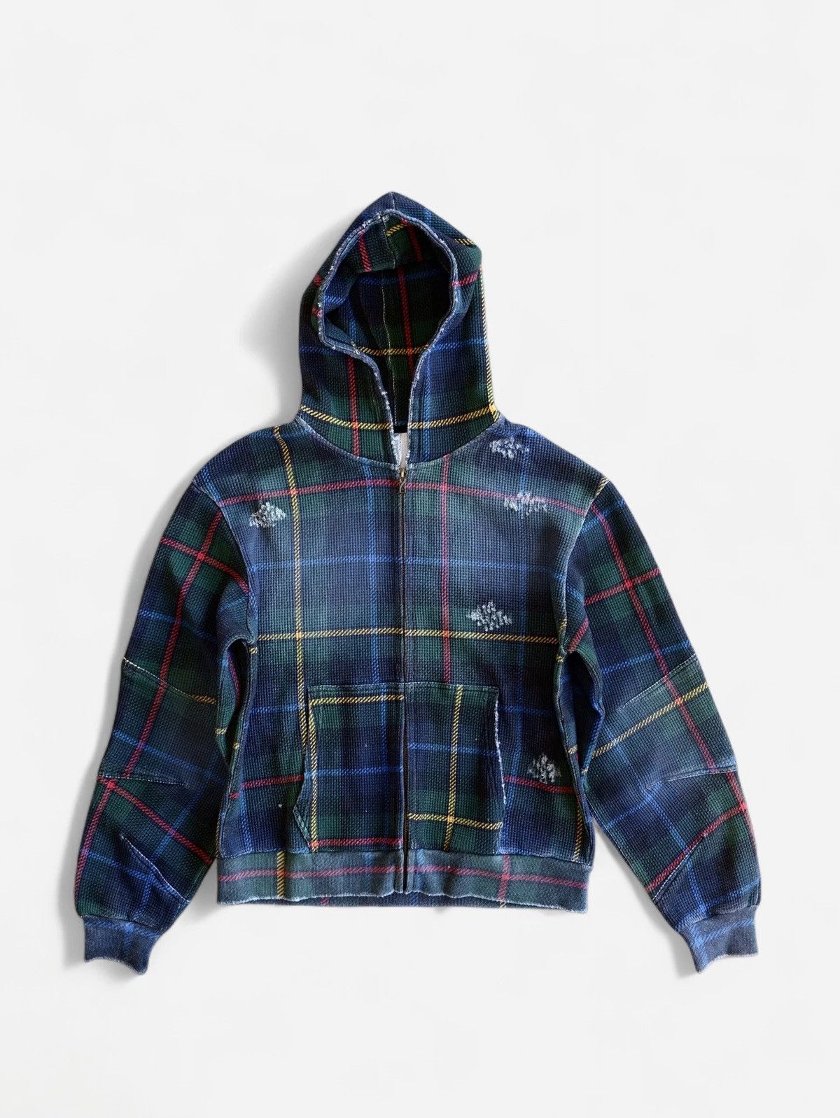 Other Xwore Tartan Yellow Plaid Zip-Up Hoodie | Grailed
