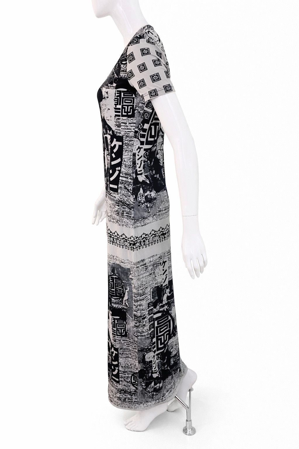 Kenzo Kenzo Graphic Maxi Japanese Japan Geisha Print Long Dress Size L / US 10 / IT 46 - 5 Thumbnail