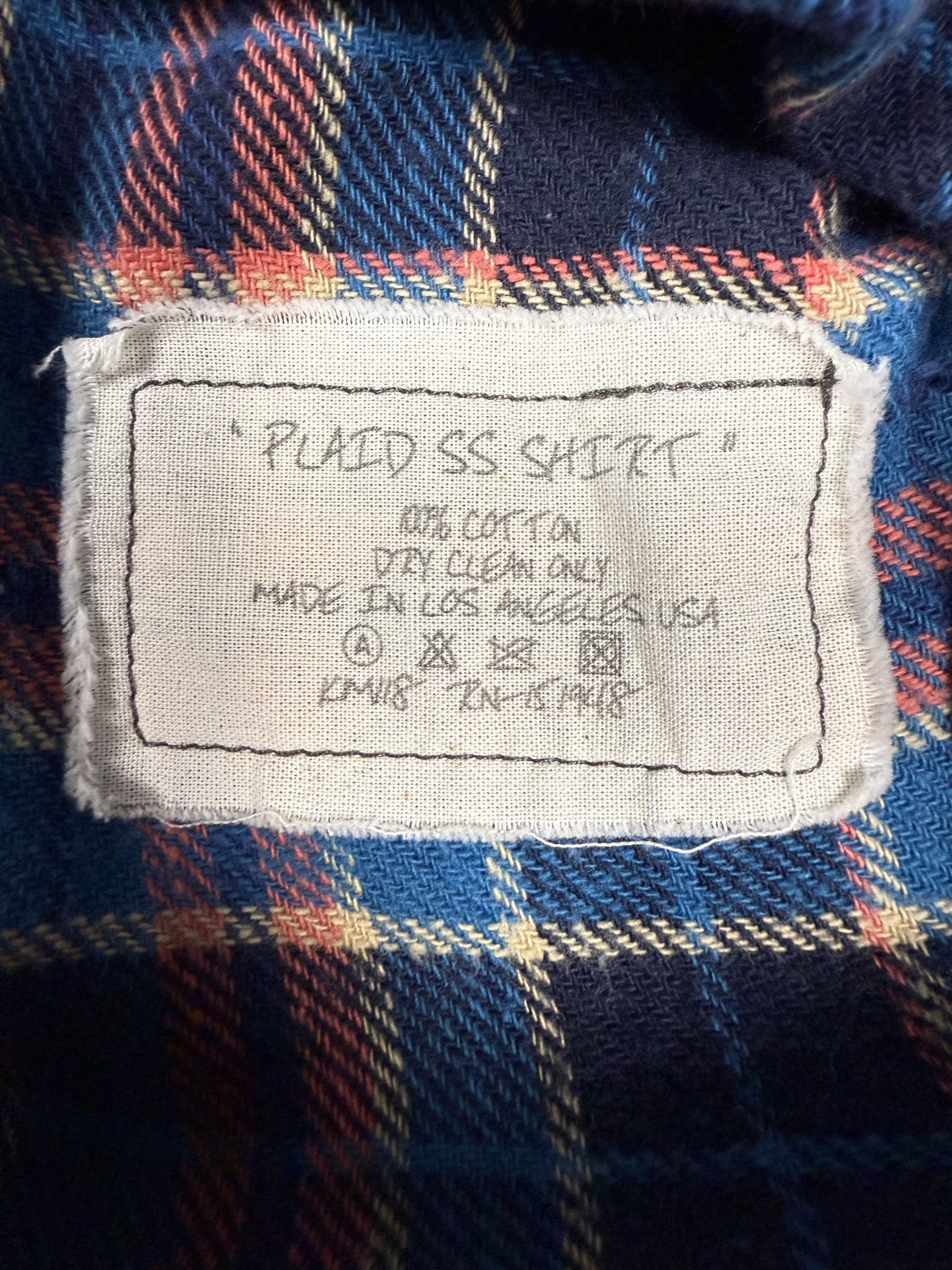 Greg Lauren $795 Greg Lauren Plaid Short Sleeve Shirt Size US XL / EU 56 / 4 - 7 Thumbnail