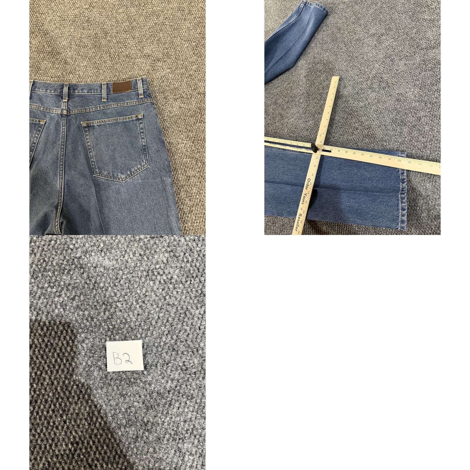 Vintage L.L. Bean Jeans Mens 37x32 Blue Classic Fit Straight Leg Denim Medium Wash Jeans Mens Straight Leg 37" Blue Regular Fit Size US 37 - 8 Thumbnail