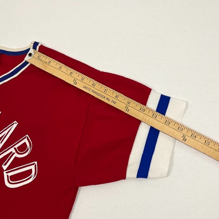 Vintage VINTAGE 70s Soccer Baseball Jersey Adult M Red Union Made Jersey Men Size US M / EU 48-50 / 2 - 7 Thumbnail
