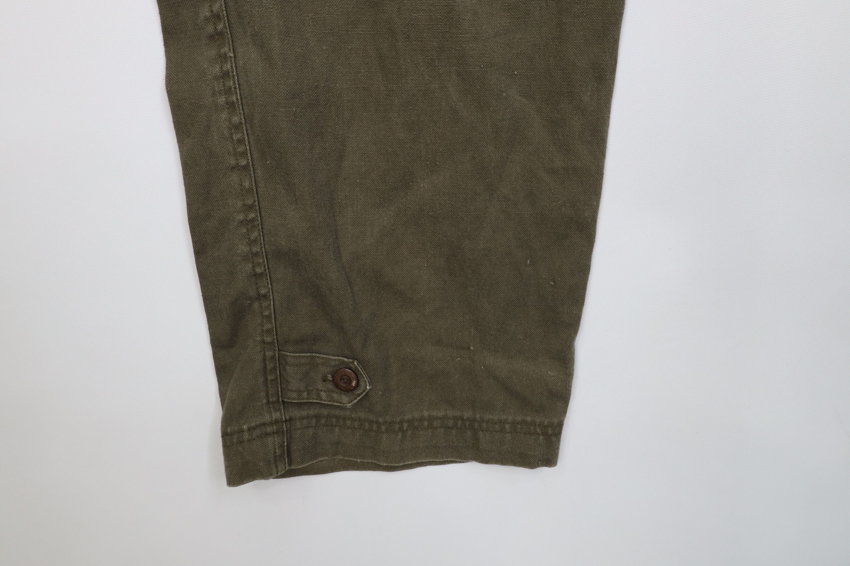 Vintage Vintage 90s Streetwear Relaxed Fit Baggy Cargo Pants Green Size US 34 / EU 50 - 5 Thumbnail