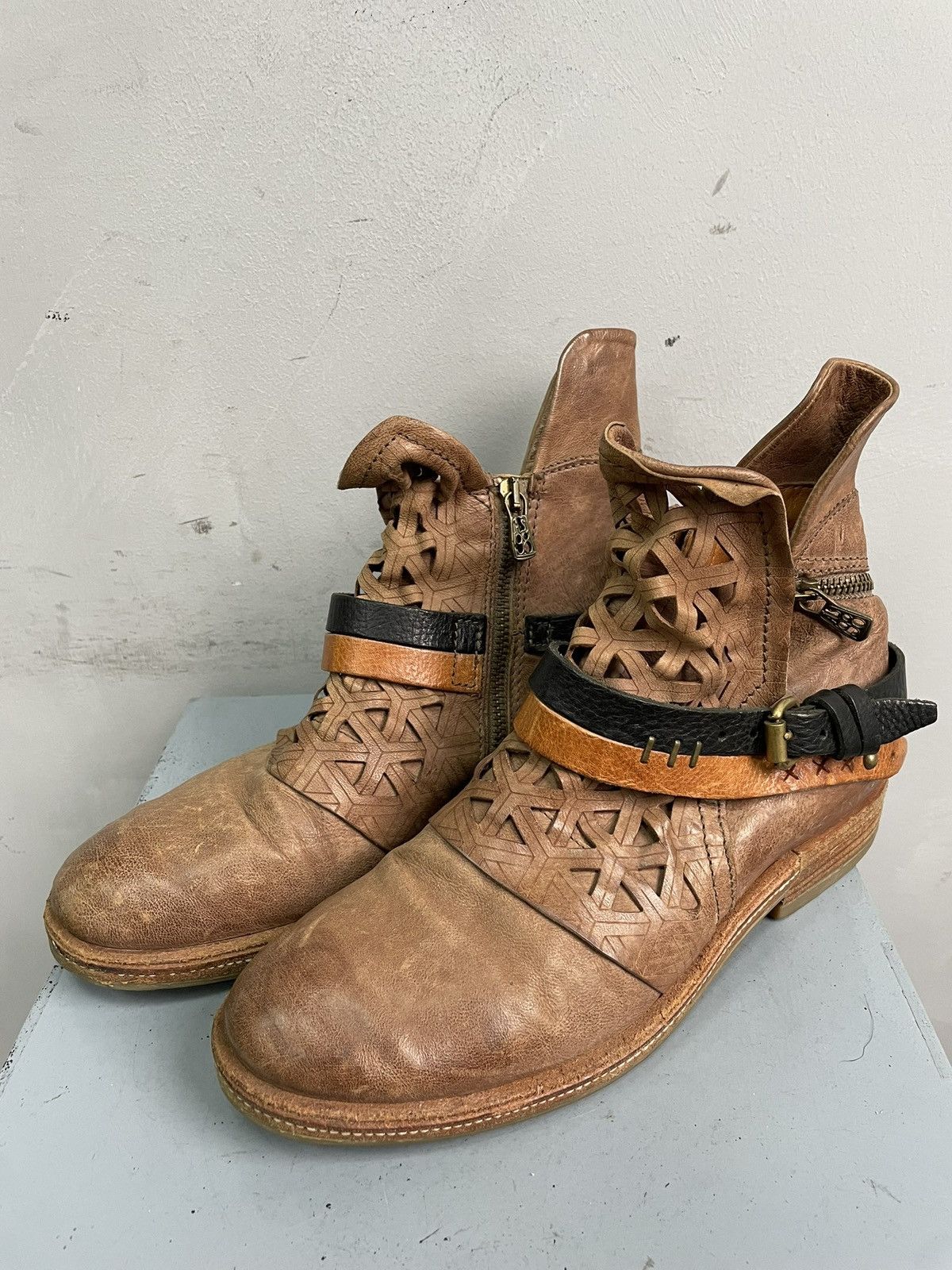 A.S.98 Ankle avant garde moto boots A.S. 98 rick owens style 90s Size US 6.5 / EU 39-40 - 5 Thumbnail