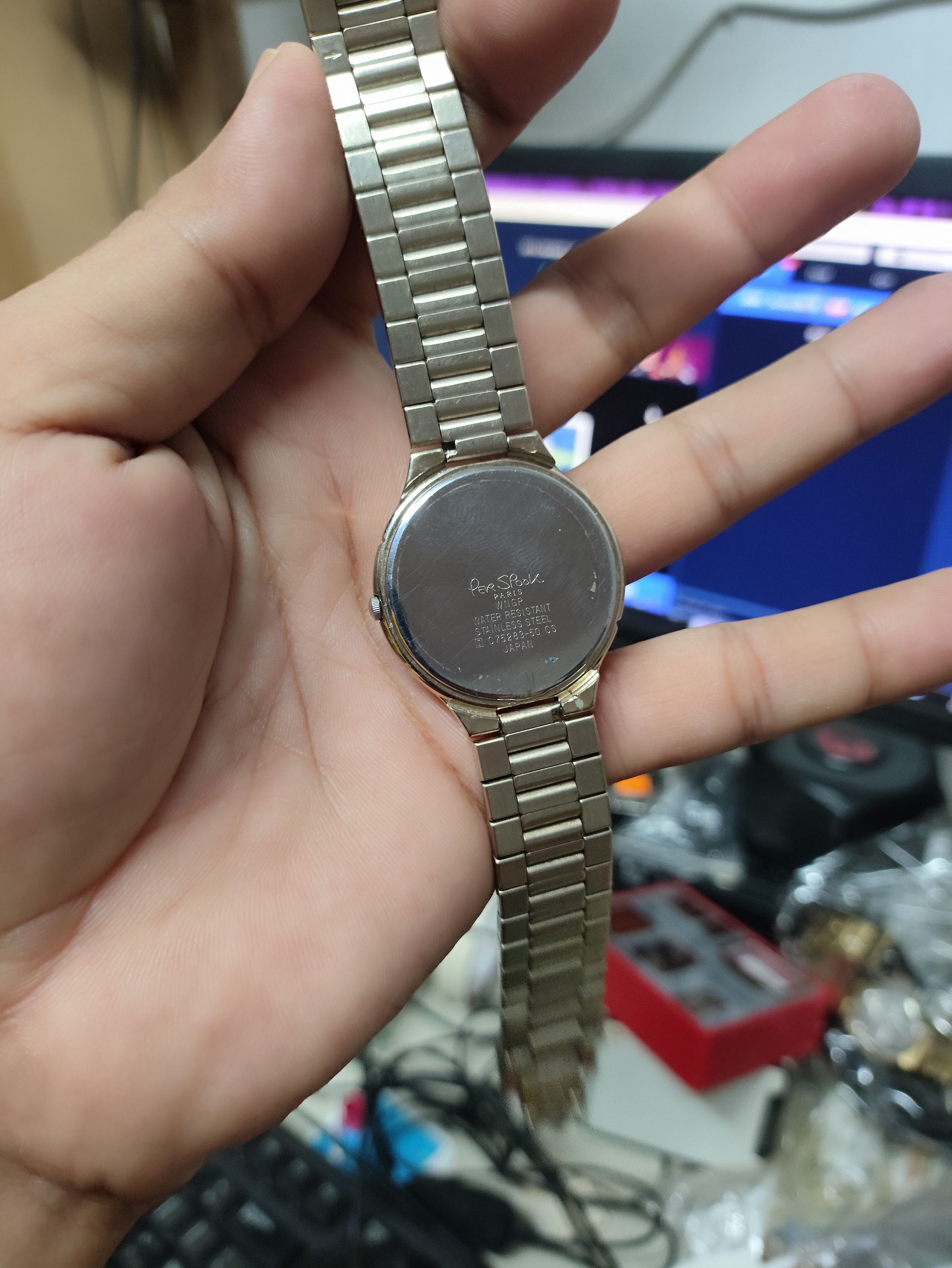Designer × Vintage Designer Watch "PER SPOOK PARIS" Vintage Quartz Watch Stuff Size ONE SIZE - 10 Thumbnail
